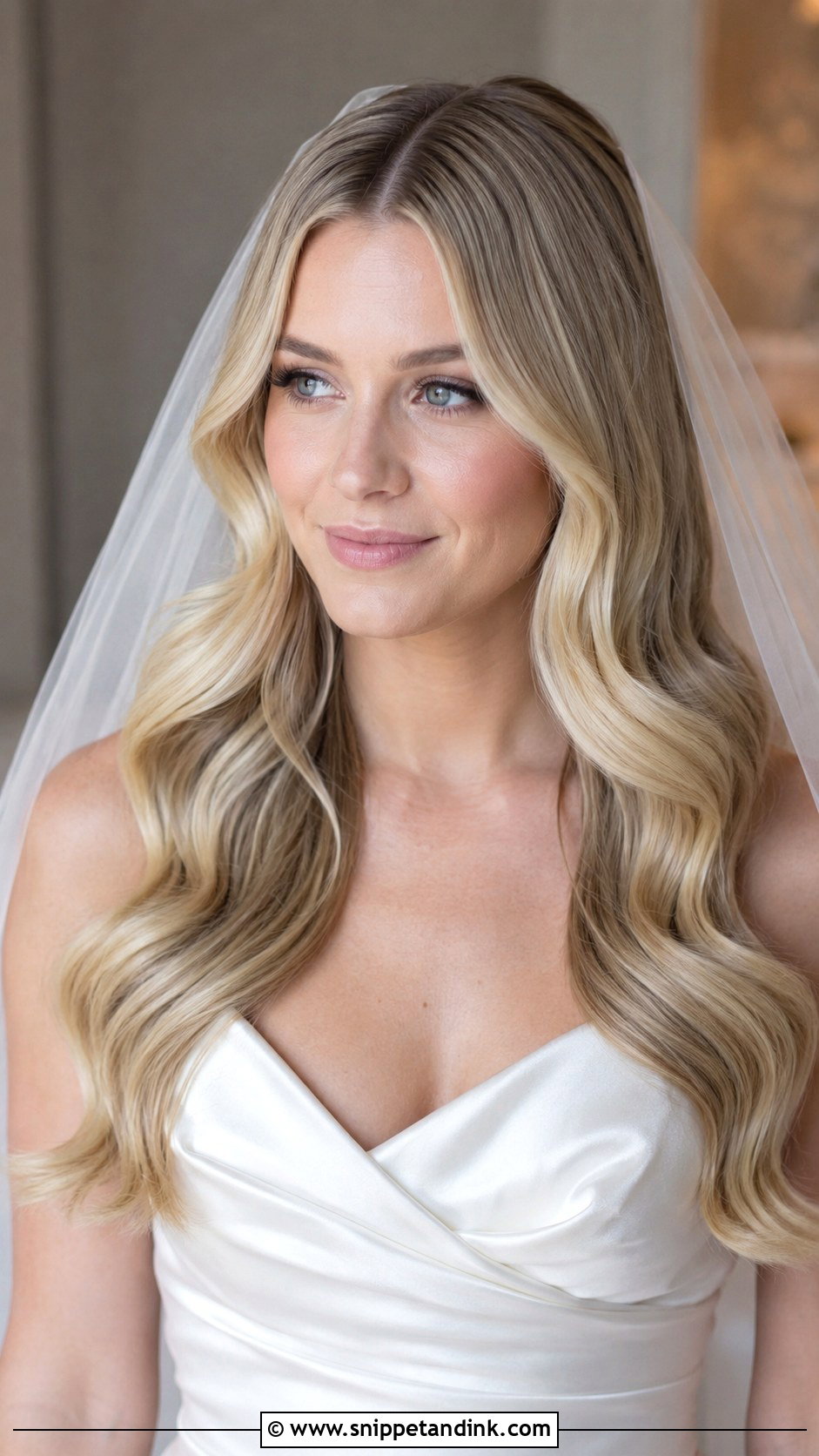 Bridal Center Part Waves For Oval Face - Snippet and Ink - 20 Bridal Hairstyles for Oval Face Shape