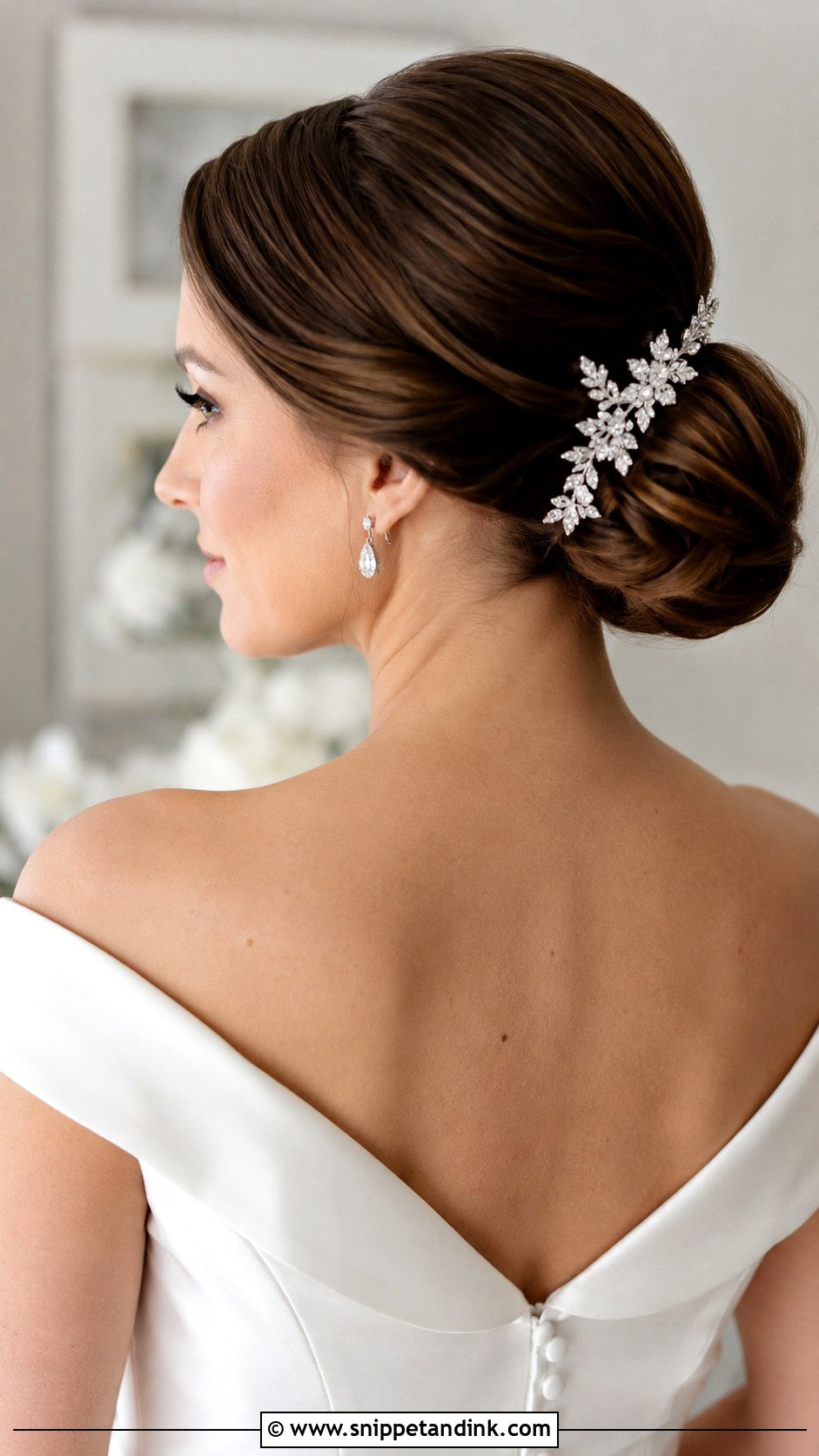 Bridal Chignon - Snippet and Ink - 20 Bridal Hair 2024 Ideas