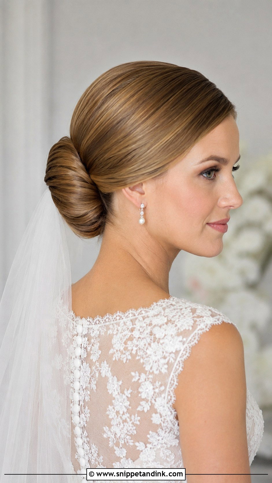 Bridal Chignon - Snippet and Ink - 20 Bridal Hair Looks