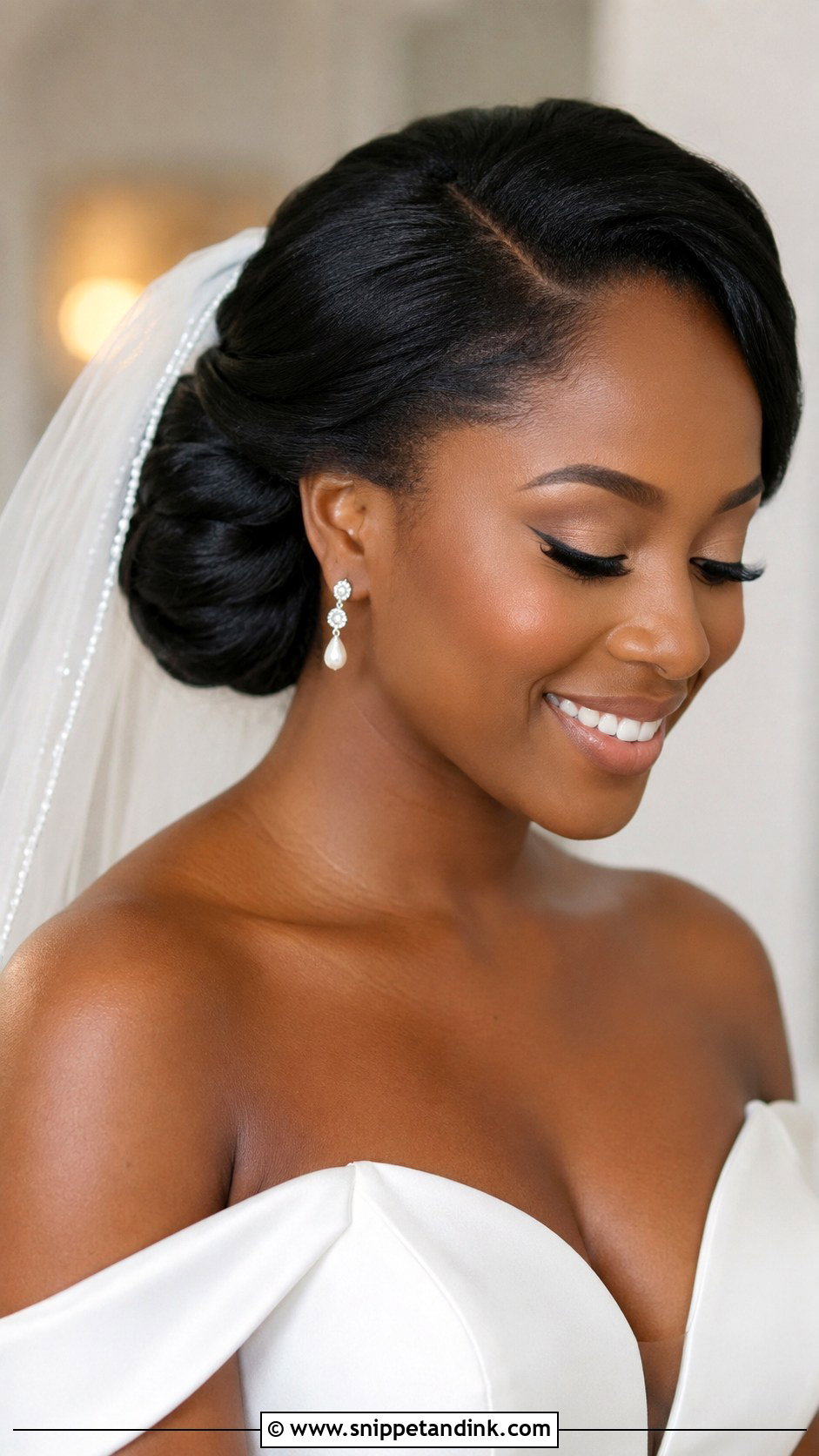 Bridal Chignon For Black Women - Snippet and Ink - 15 Wedding Hair Updo Black Women Ideas