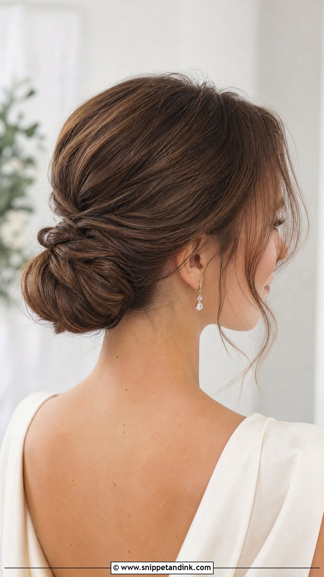 Bridal Chignon For Medium Hair - Snippet and Ink - 15 Bridal Hair Chignon Ideas