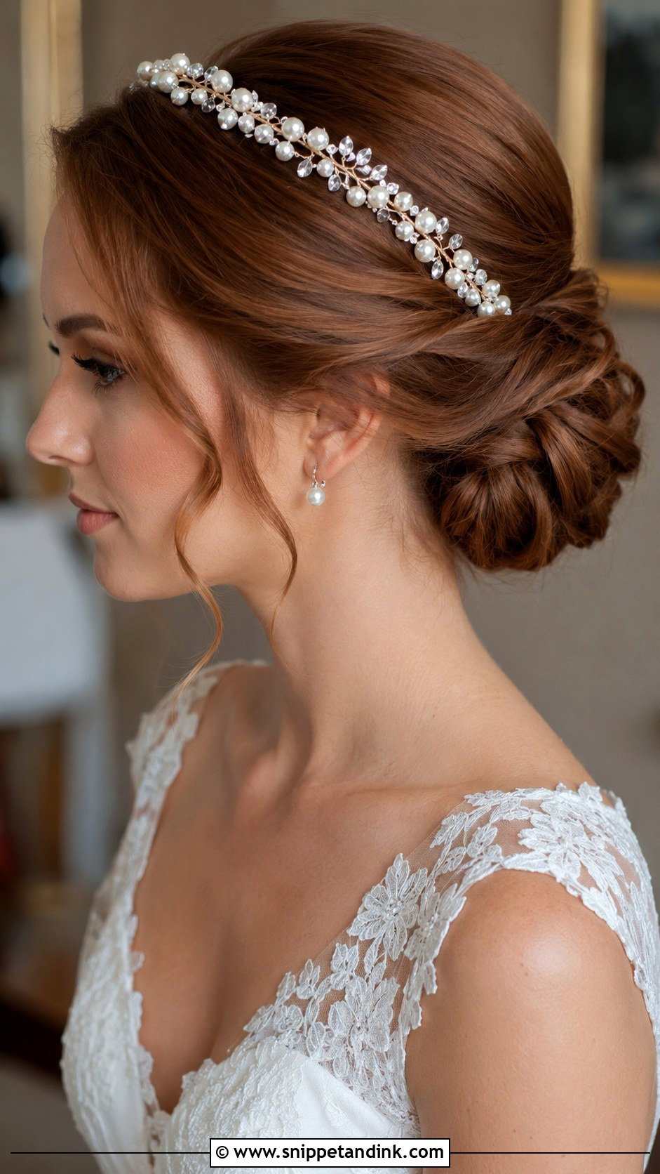 Bridal Chignon With Headband - Snippet and Ink - 20 Bridal Hairstyles with Headband
