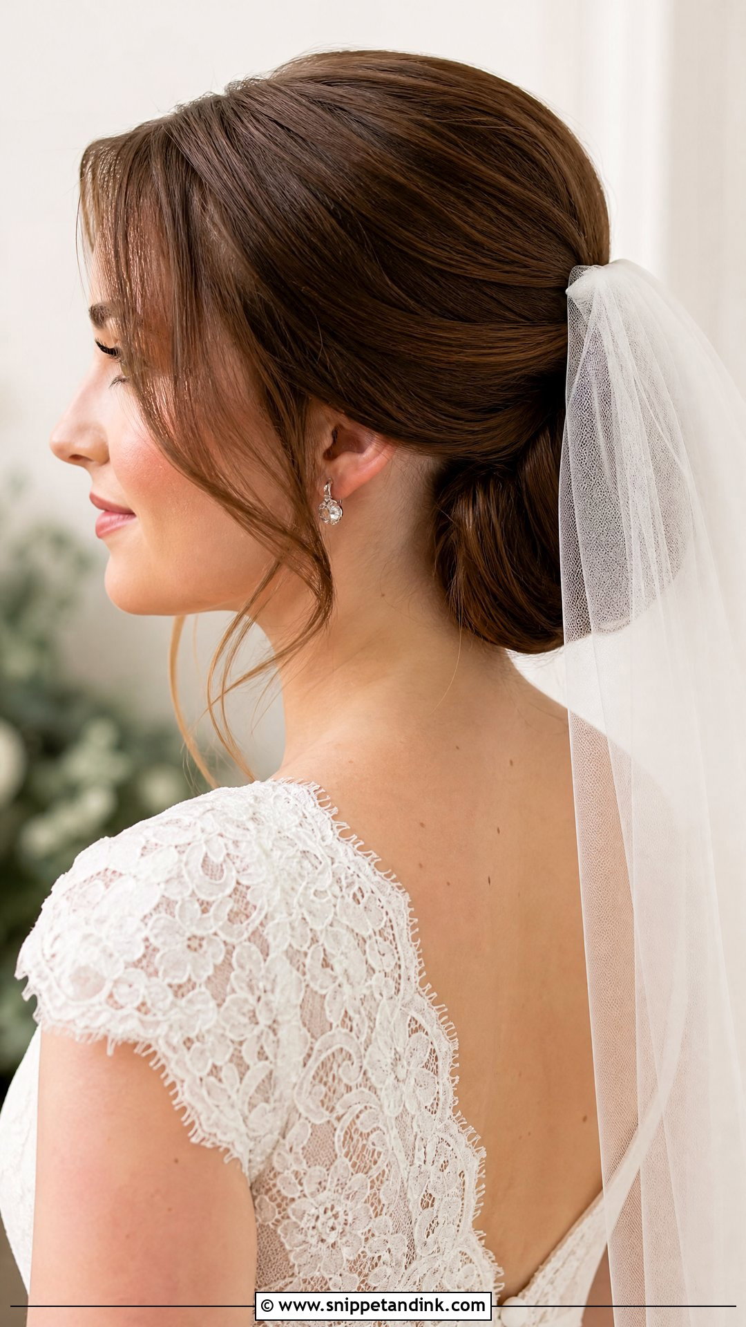 Bridal Chignon With Veil - Snippet and Ink - 15 Bridal Hair Chignon Ideas
