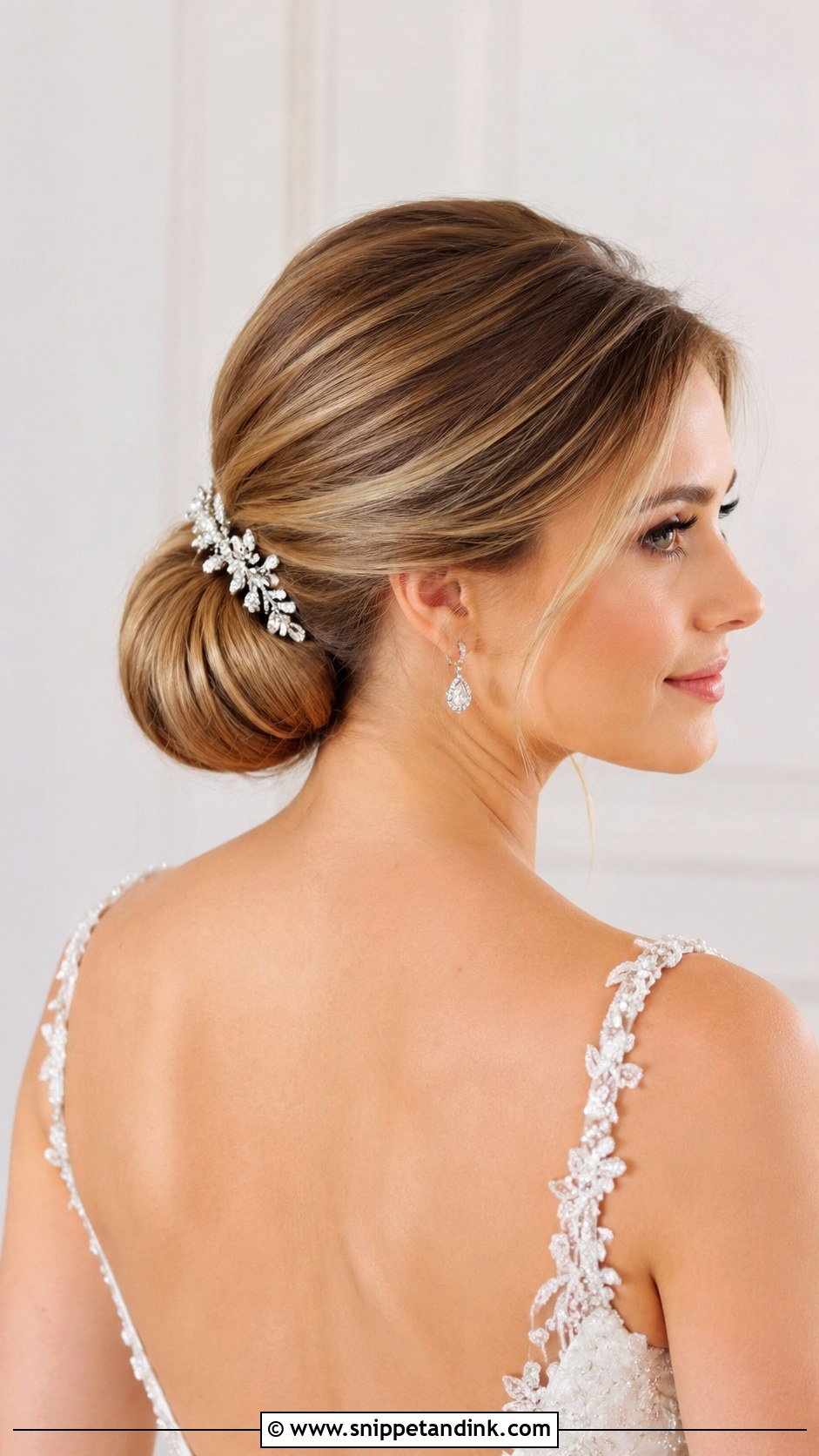 Bridal Chignon for Long Hair - Snippet and Ink - 20 Hair Styles for Long Hair Length Wedding