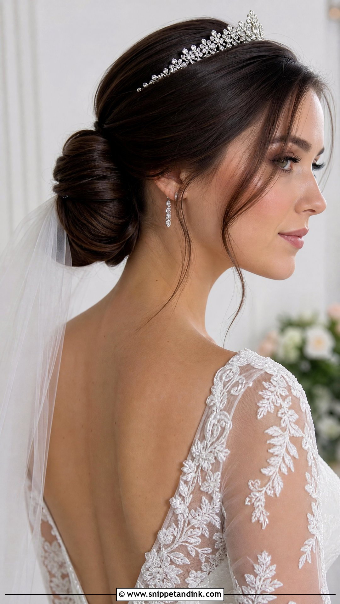 Bridal Chignon for Long Hair - Snippet and Ink - 20 Wedding Hair Ideas for Long Hair