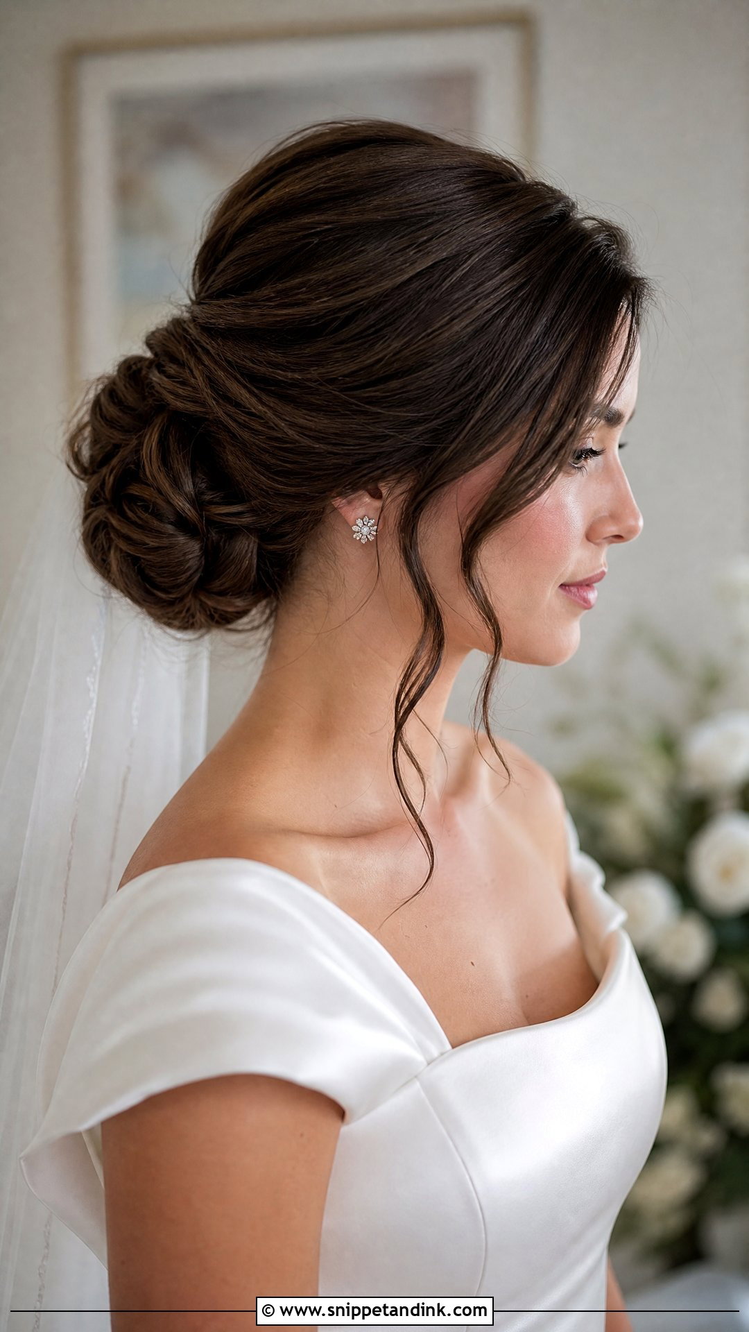 Bridal Chocolate Brown Hair Color - Snippet and Ink - 15 Bridal Hair Colour Ideas