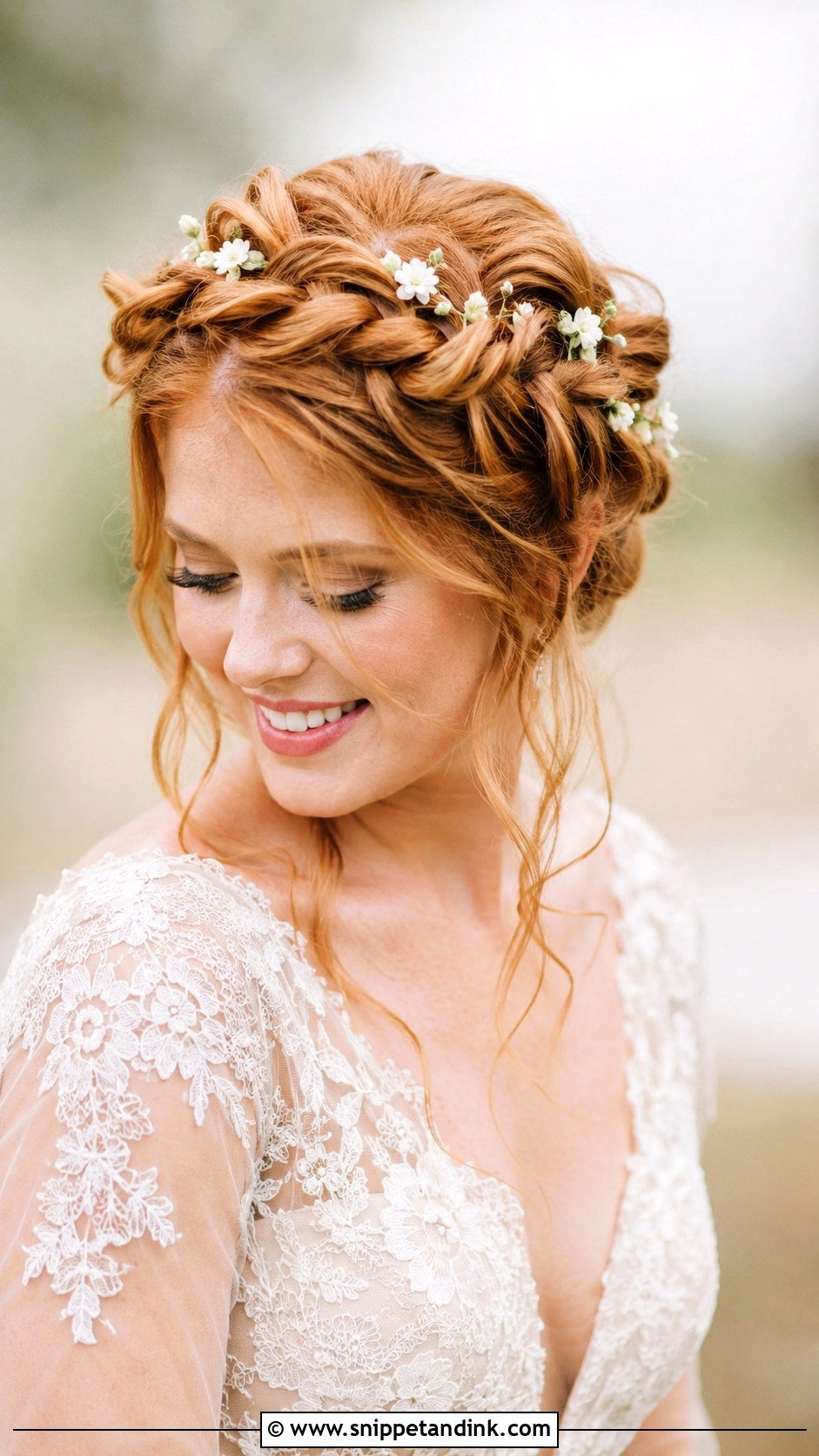Bridal Crown Braid - Snippet and Ink - 15 Hair Do for Bride Ideas