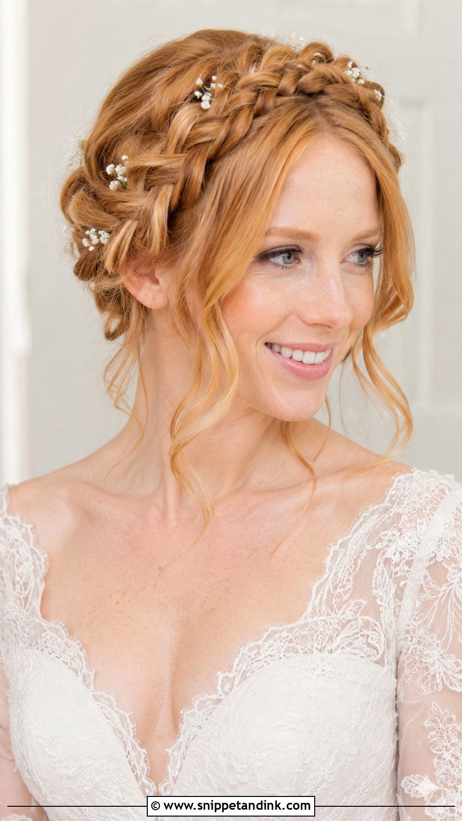 Bridal Crown Braid - Snippet and Ink - 20 Chic Bridal Hair Ideas