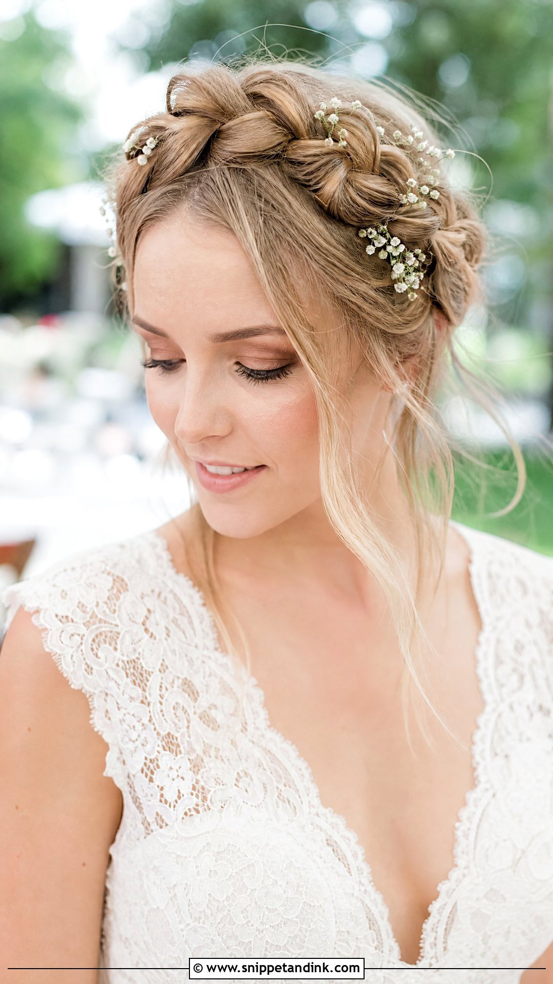 Bridal Crown Braid - Snippet and Ink - 20 Modern Bridal Hairstyles