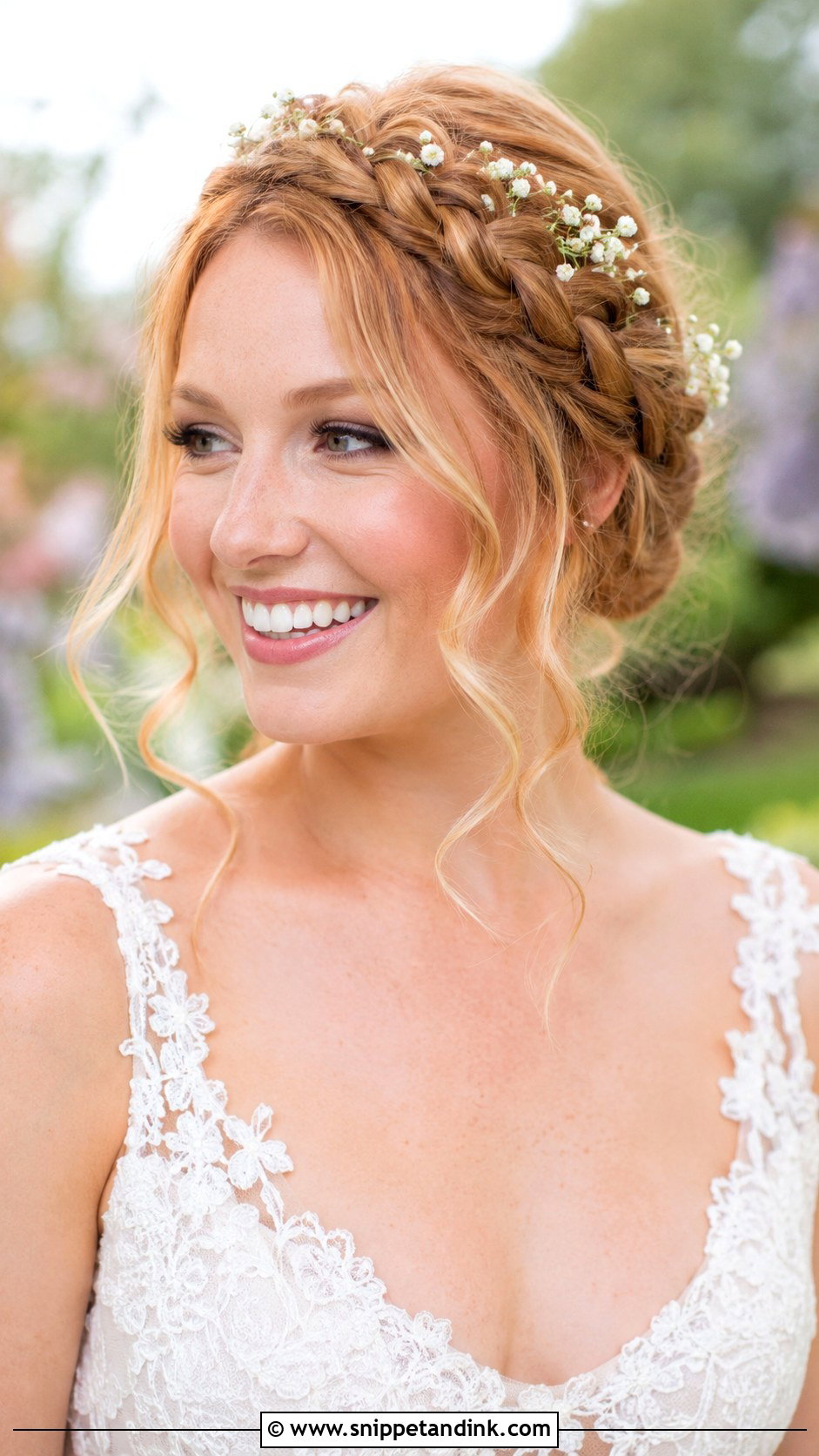 Bridal Crown Braid For Round Face - Snippet and Ink - 20 Bridal Hair Styles for Round Face