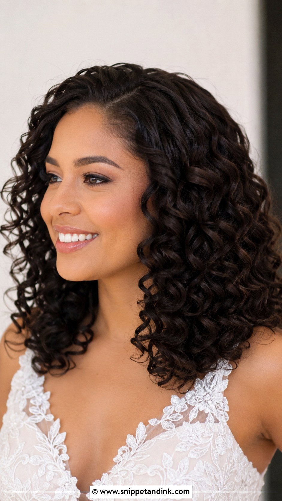 Bridal Curly Hair Extensions - Snippet and Ink - 20 Bridal Hair Extensions