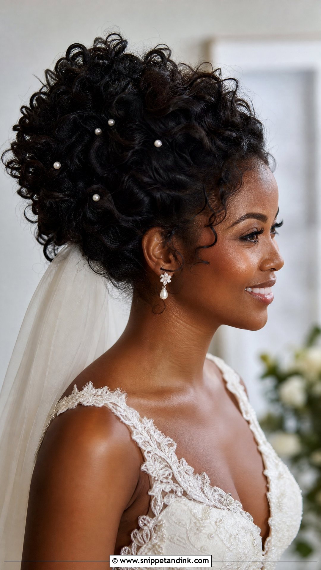 Bridal Curly Updo - Snippet and Ink - 15 Ethereal Bridal Hair Ideas