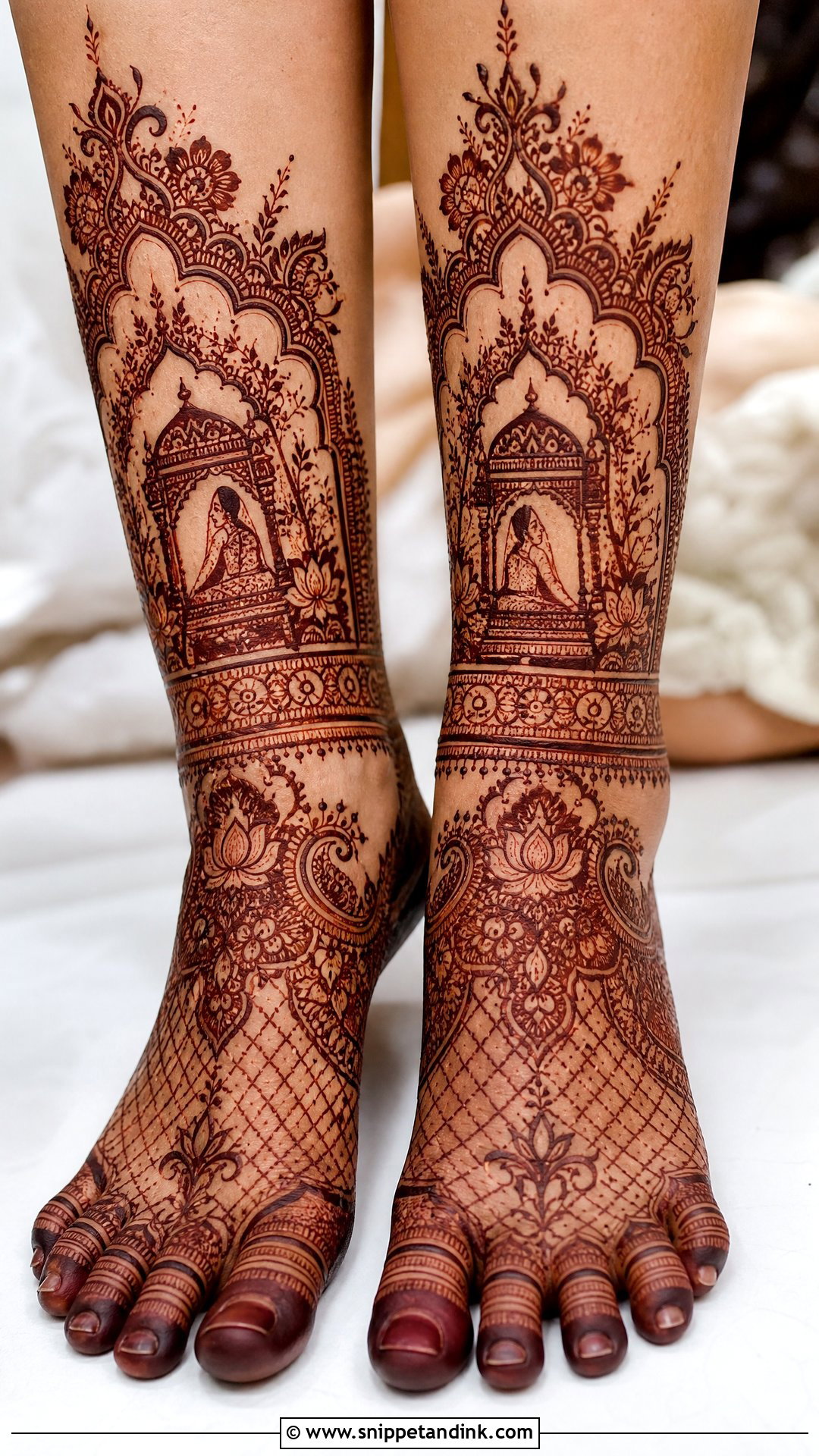 Bridal Doli Leg Mehndi Design - Snippet and Ink - 30 Bridal Legs Mehndi Design Ideas