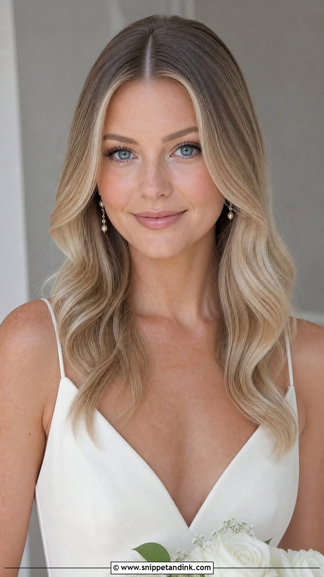 Bridal Down Hair With Center Part - Snippet and Ink - 15 Bridal Hair Down Hairstyles