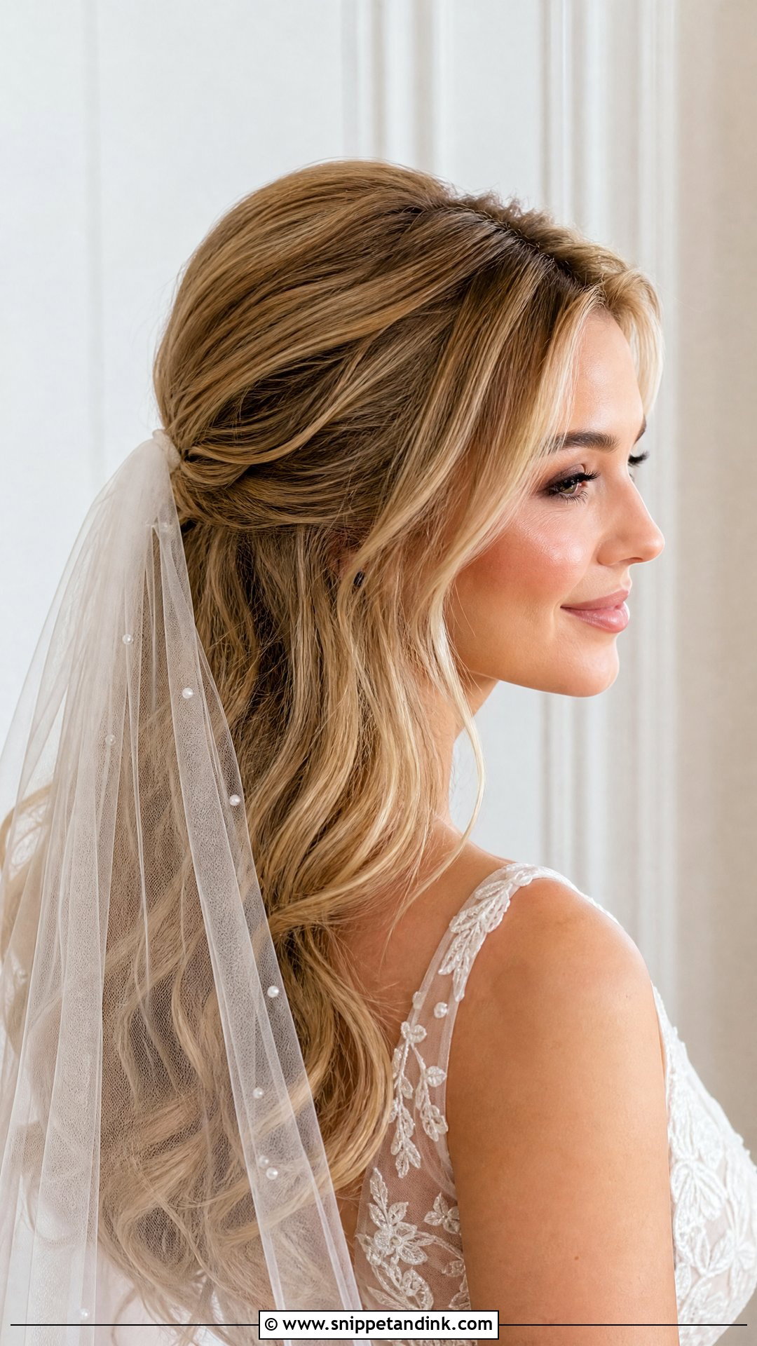 Bridal Down Hair With Veil - Snippet and Ink - 15 Bridal Hair Down Hairstyles
