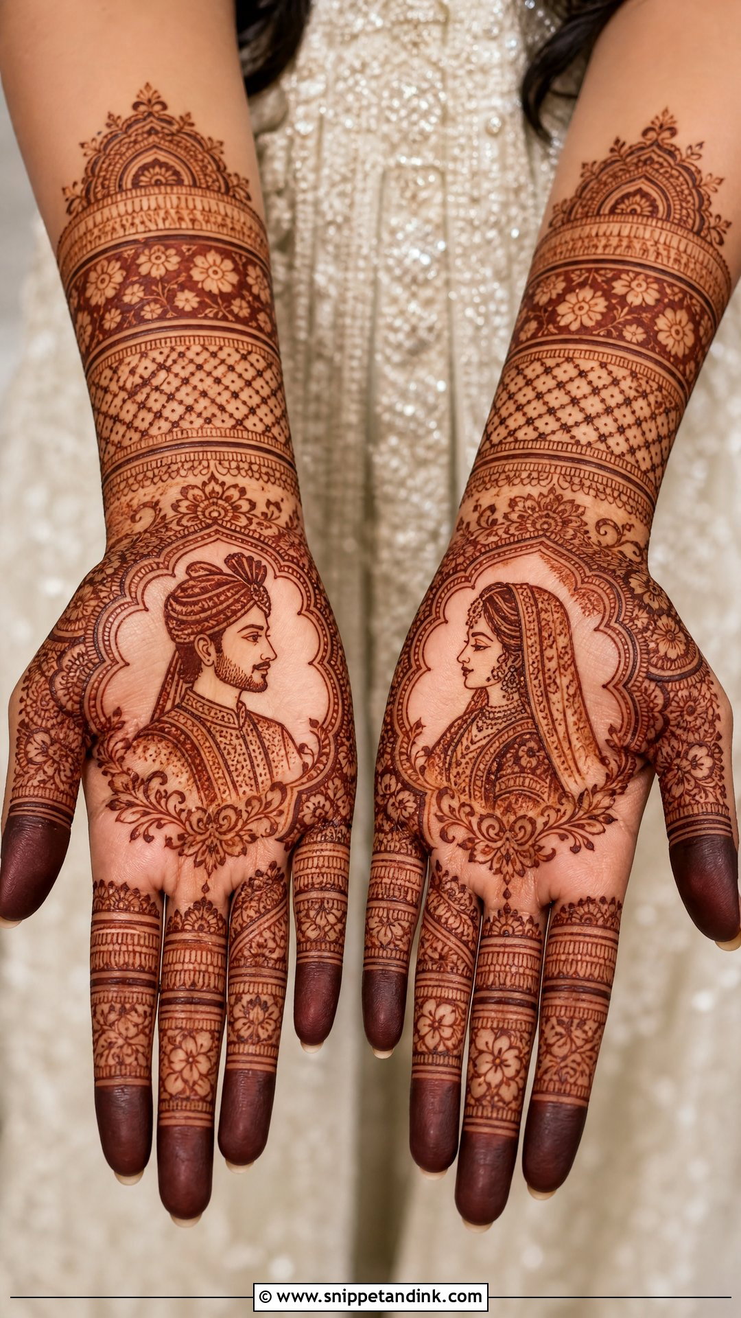 Bridal Dulha Dulhan Mehndi - Snippet and Ink - 25 Mehndi Bridal Look Ideas