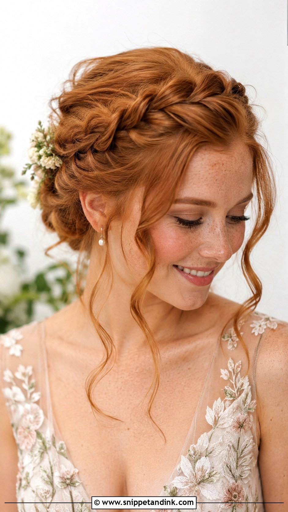 Bridal Engagement Braided Crown - Snippet and Ink - 20 Bridal Engagement Hairstyle Ideas