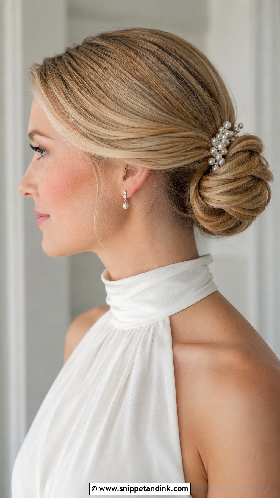 Bridal Engagement Chignon - Snippet and Ink - 20 Bridal Engagement Hairstyle Ideas