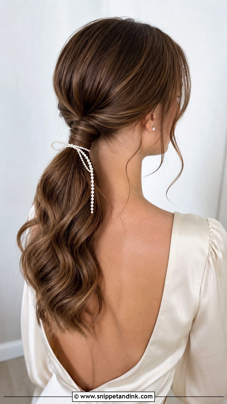 Bridal Engagement Low Ponytail - Snippet and Ink - 20 Bridal Engagement Hairstyle Ideas