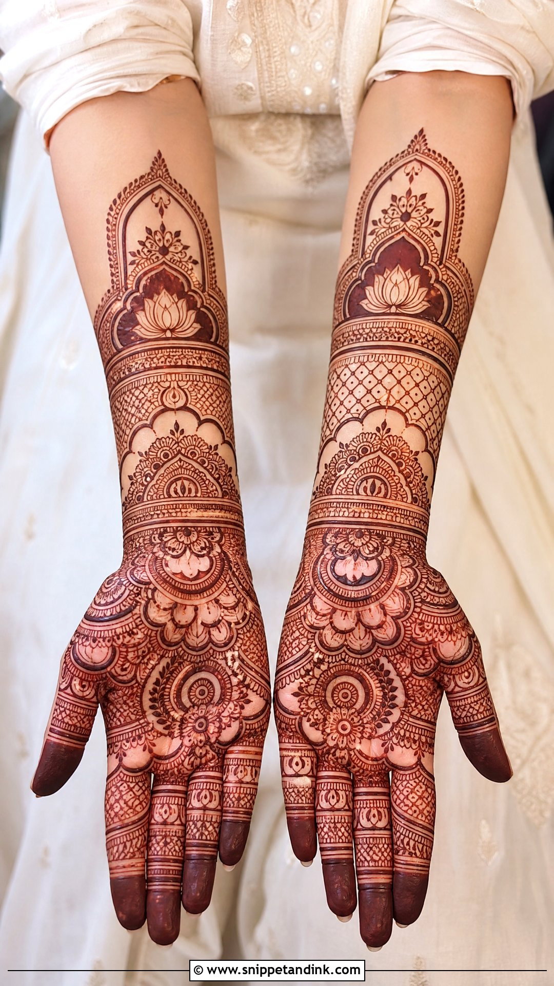 Bridal Engagement Mehndi Design - Snippet and Ink - 30 Engagement Mehndi Design Ideas