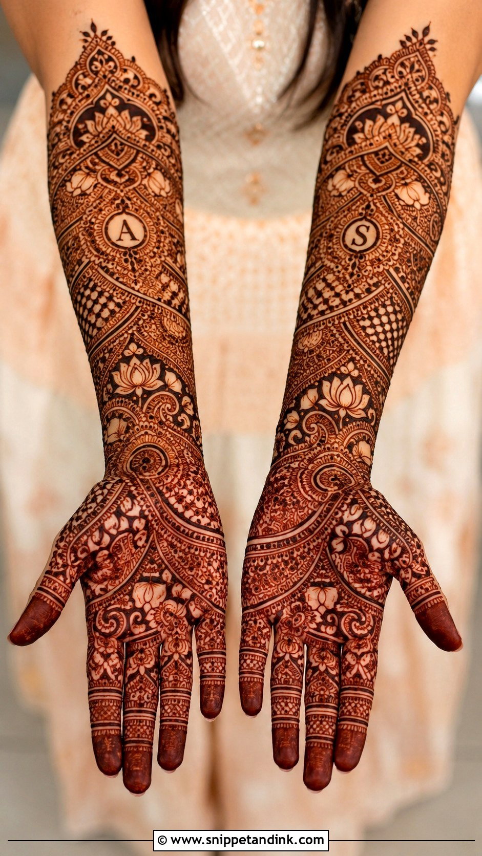 Bridal Engagement Mehndi Design - Snippet and Ink - 35 Engagement Mehndi Designs