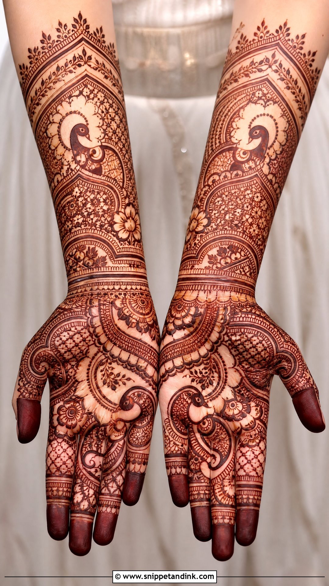 Bridal Engagement Mehndi Design - Snippet and Ink - 20 Unique Engagement Mehndi Designs for Bride