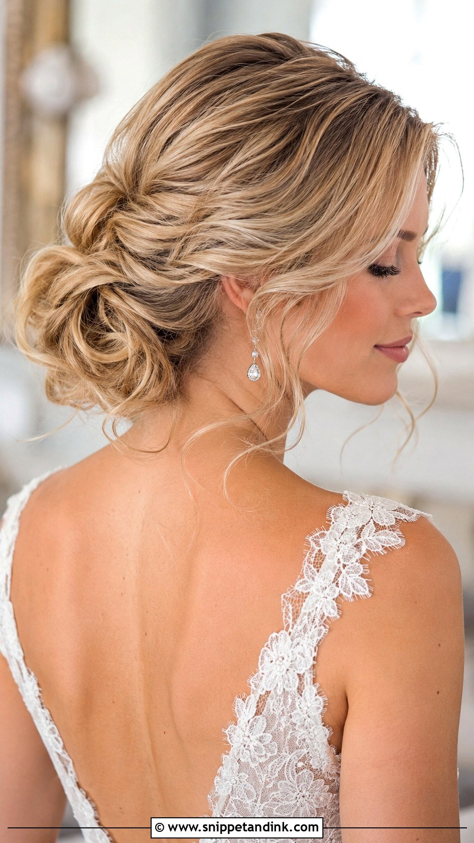 Bridal Engagement Textured Updo - Snippet and Ink - 20 Bridal Engagement Hairstyle Ideas