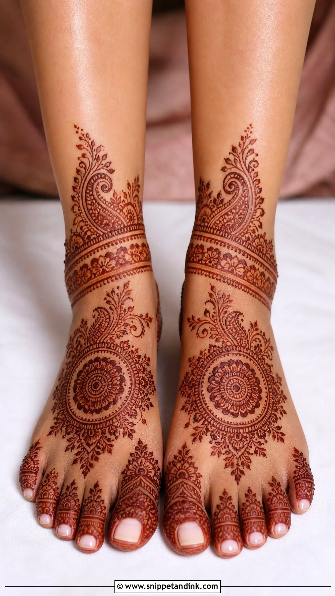 Bridal Feet Mehndi Design - Snippet and Ink - 20 Marriage Mehndi Designs