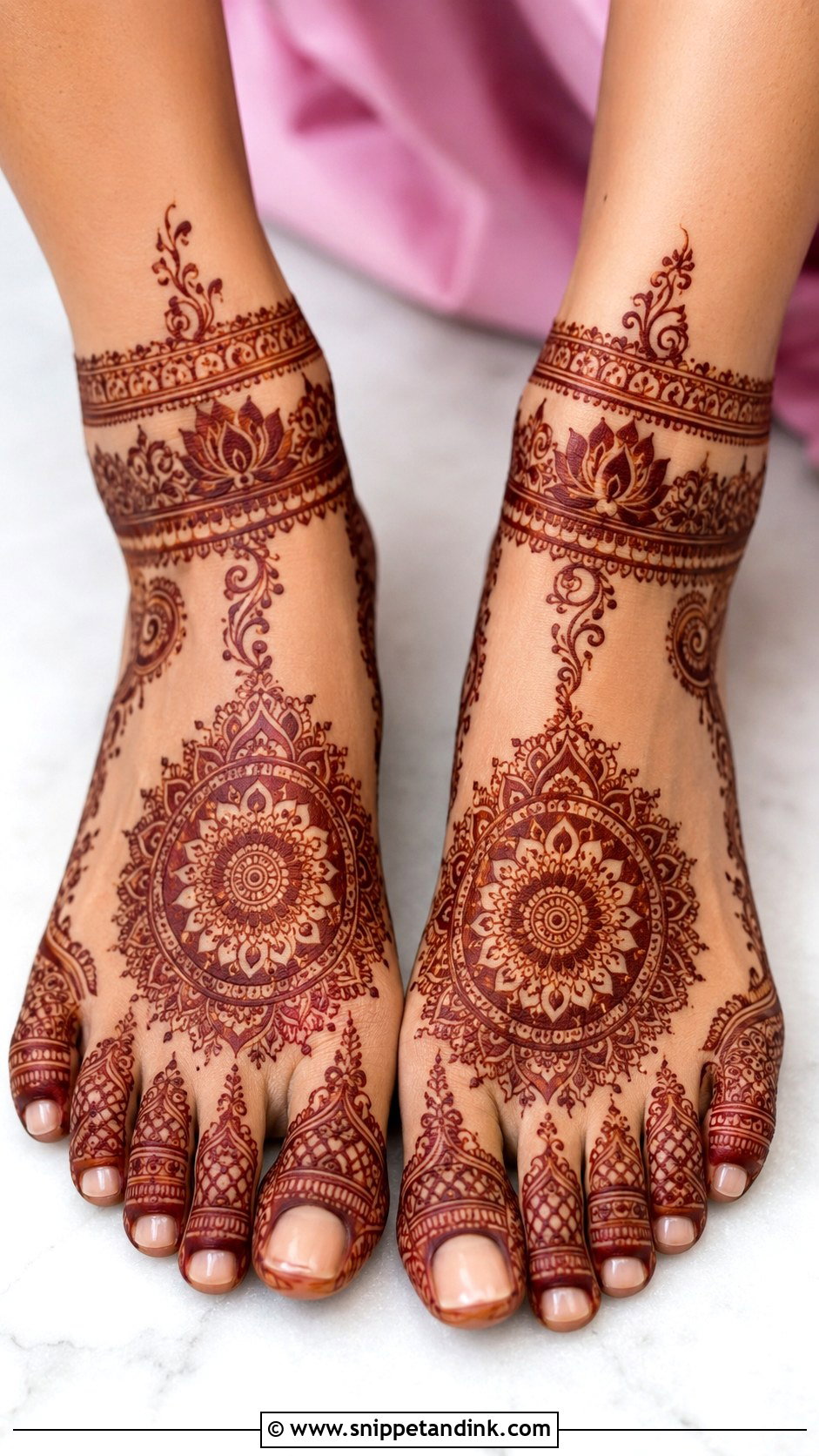 Bridal Feet Mehndi Design - Snippet and Ink - 30 Bridal Wedding Mehendi Designs