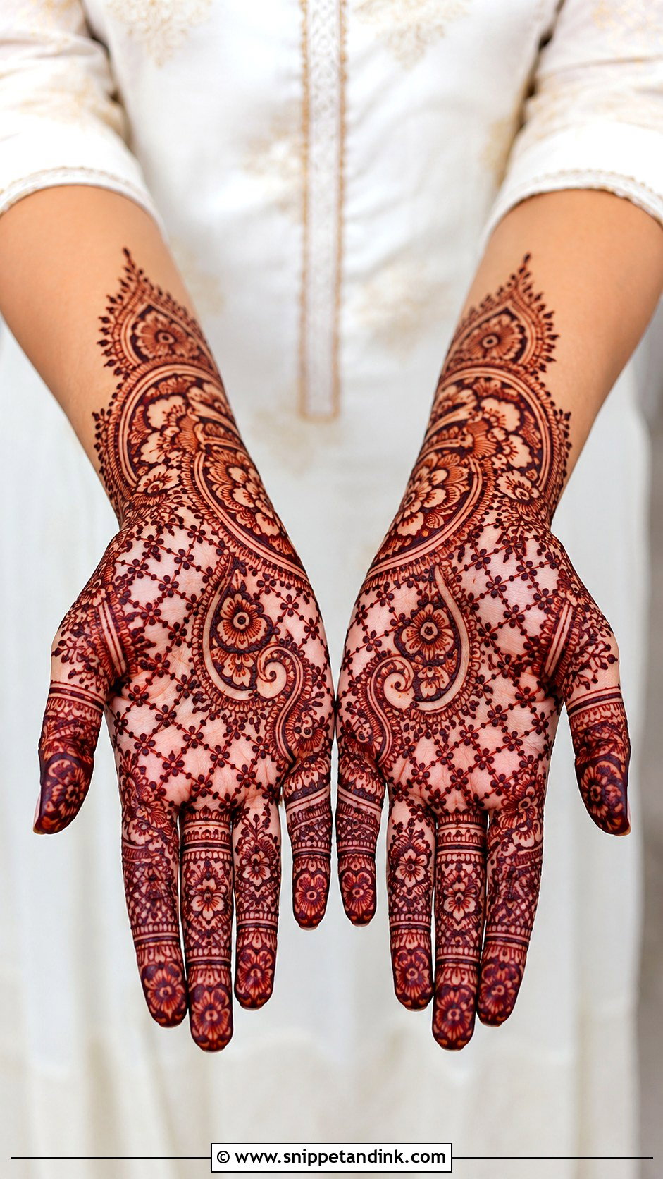 Bridal Finger Mehndi Design - Snippet and Ink - 35 Unique Fingers Mehndi Designs