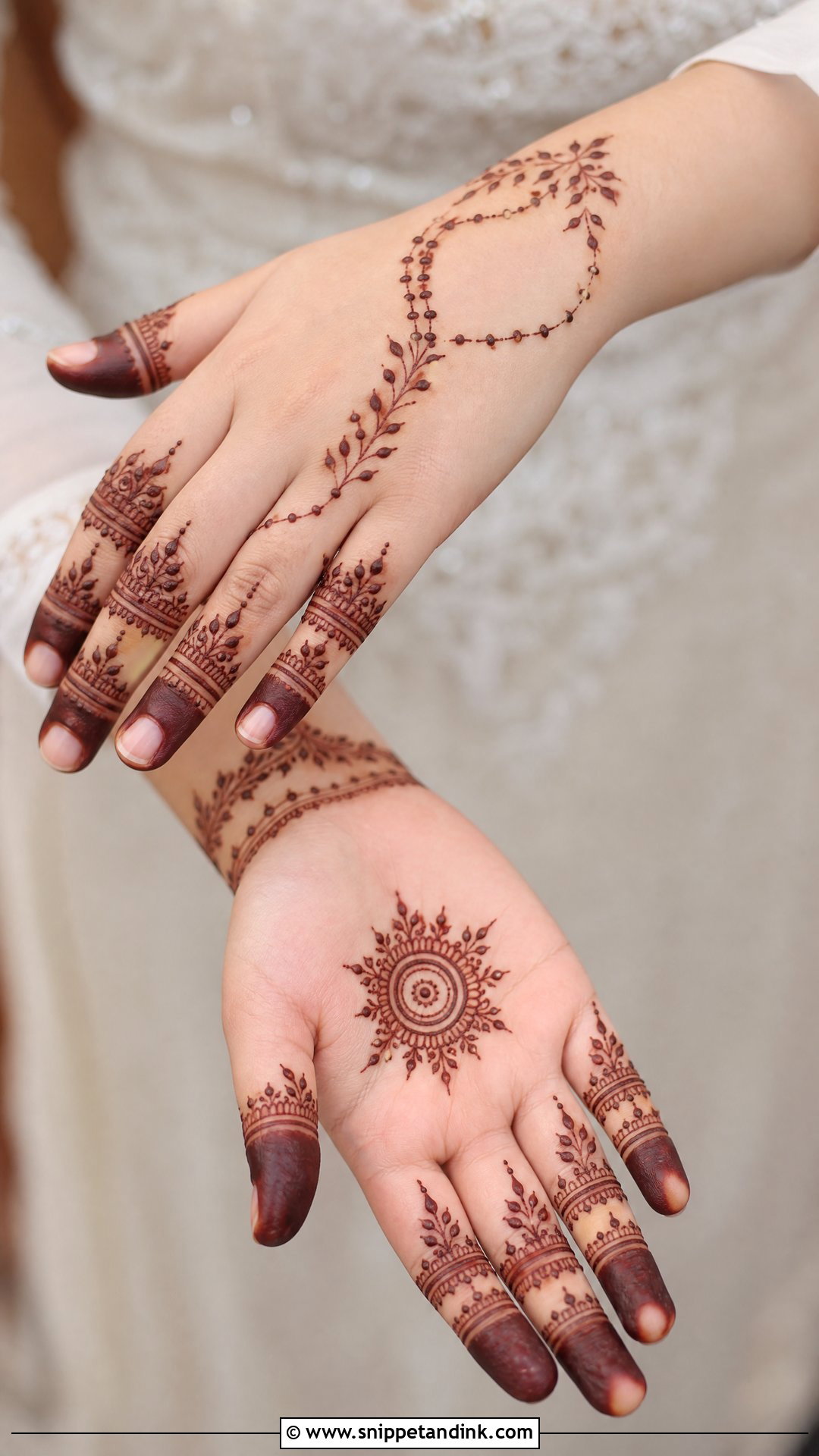 Bridal Finger Mehndi Design - Snippet and Ink - 25 Wedding Mehndi Mehandi Design for Bride Ideas