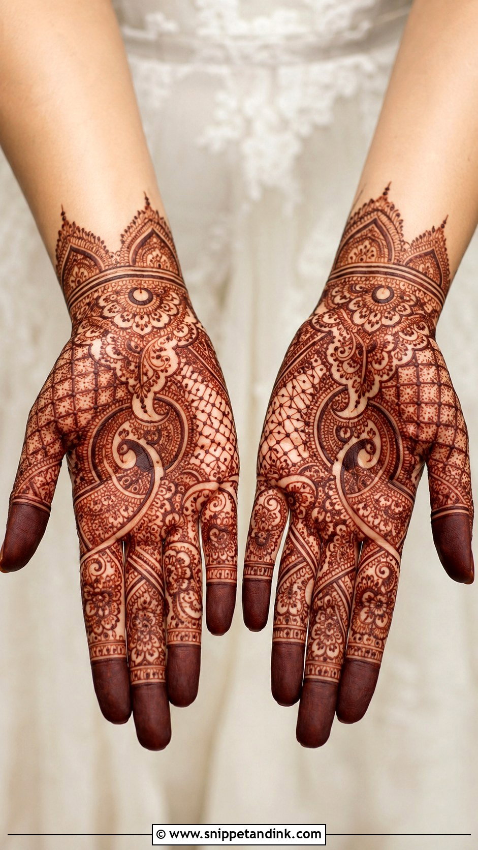 Bridal Fingers Mehndi Design - Snippet and Ink - 35 Fingers Mehndi Design Ideas