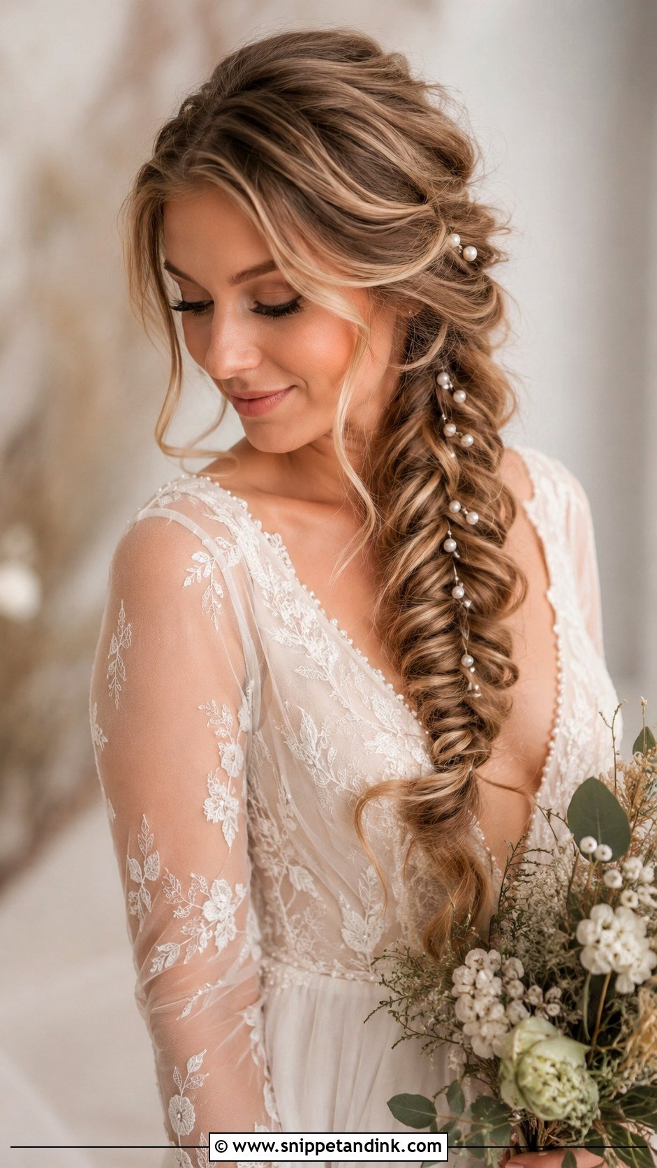 Bridal Fishtail Braid - Snippet and Ink - 20 Bridal Hairstyles for Wedding