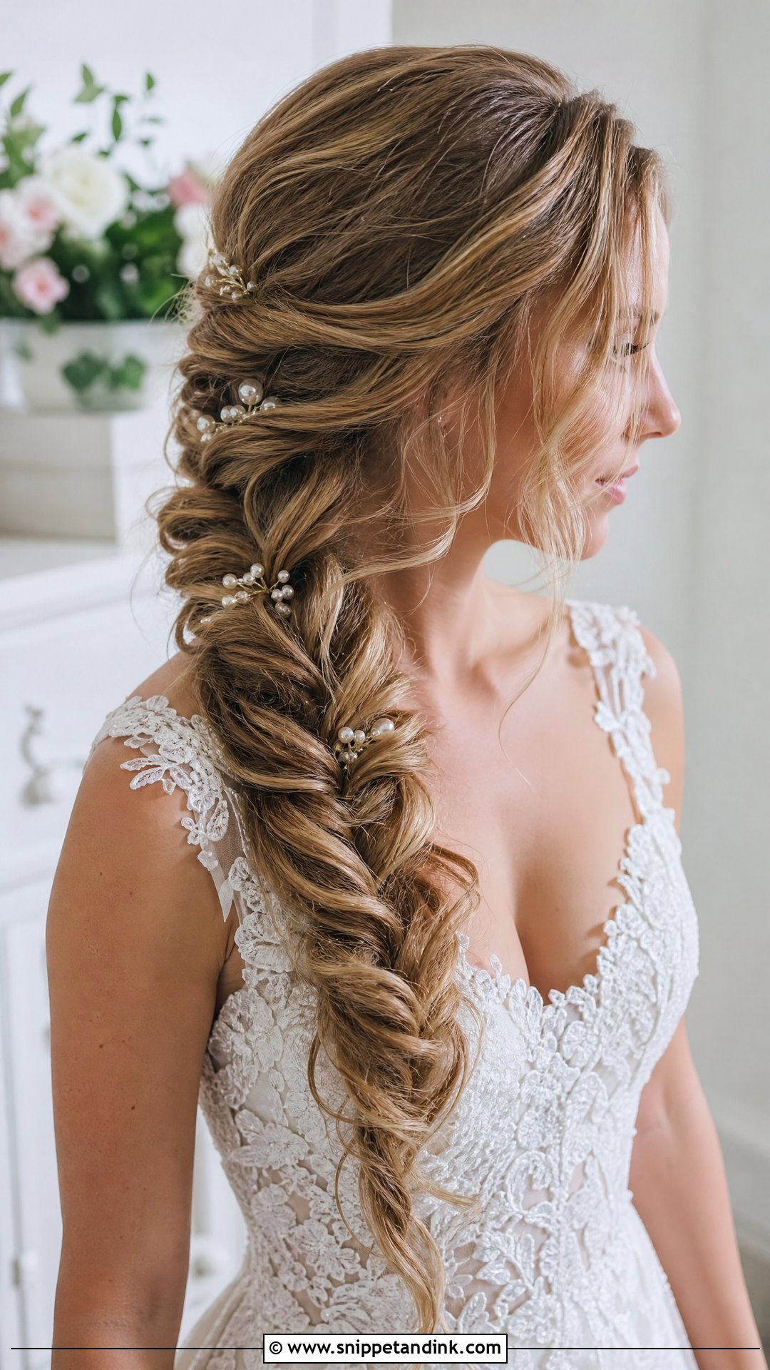 Bridal Fishtail Plait - Snippet and Ink - 15 Bridal Hair Plait Ideas