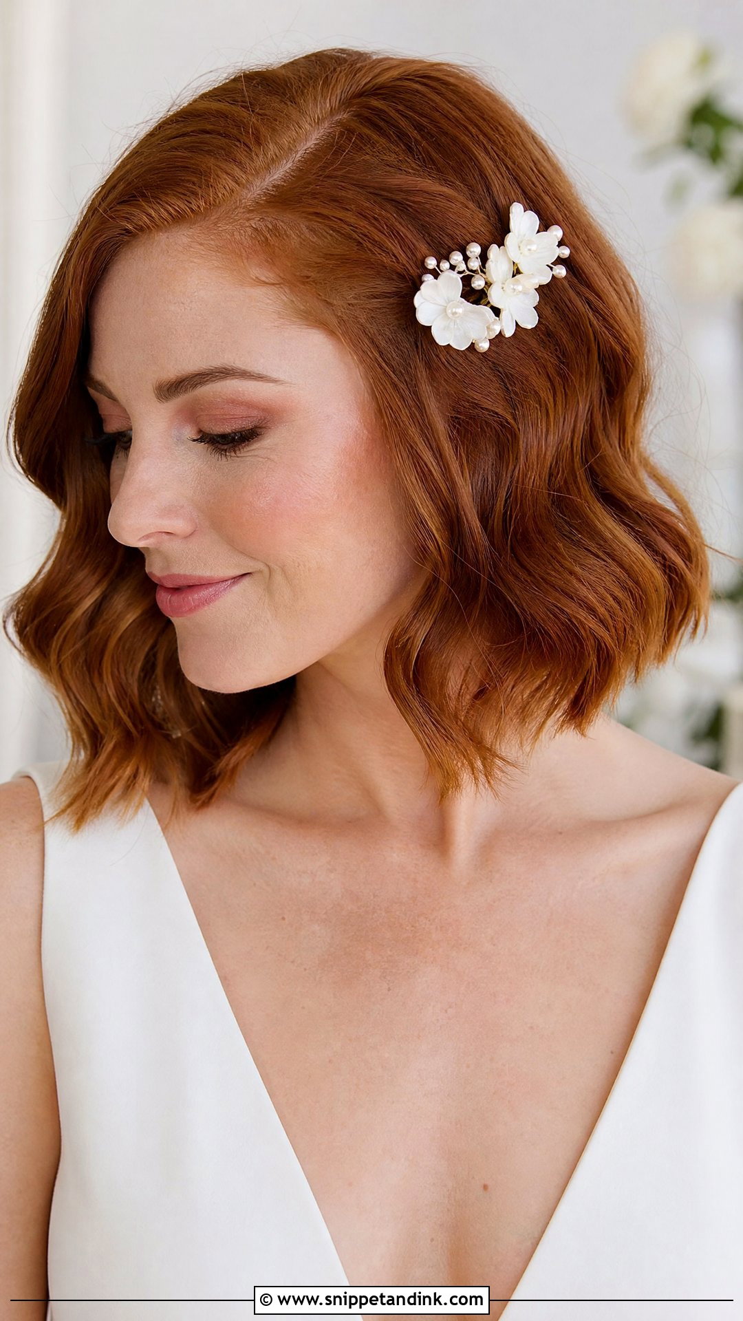 Bridal Floral Barrette - Snippet and Ink - 15 Floral Hair Accessories Brides