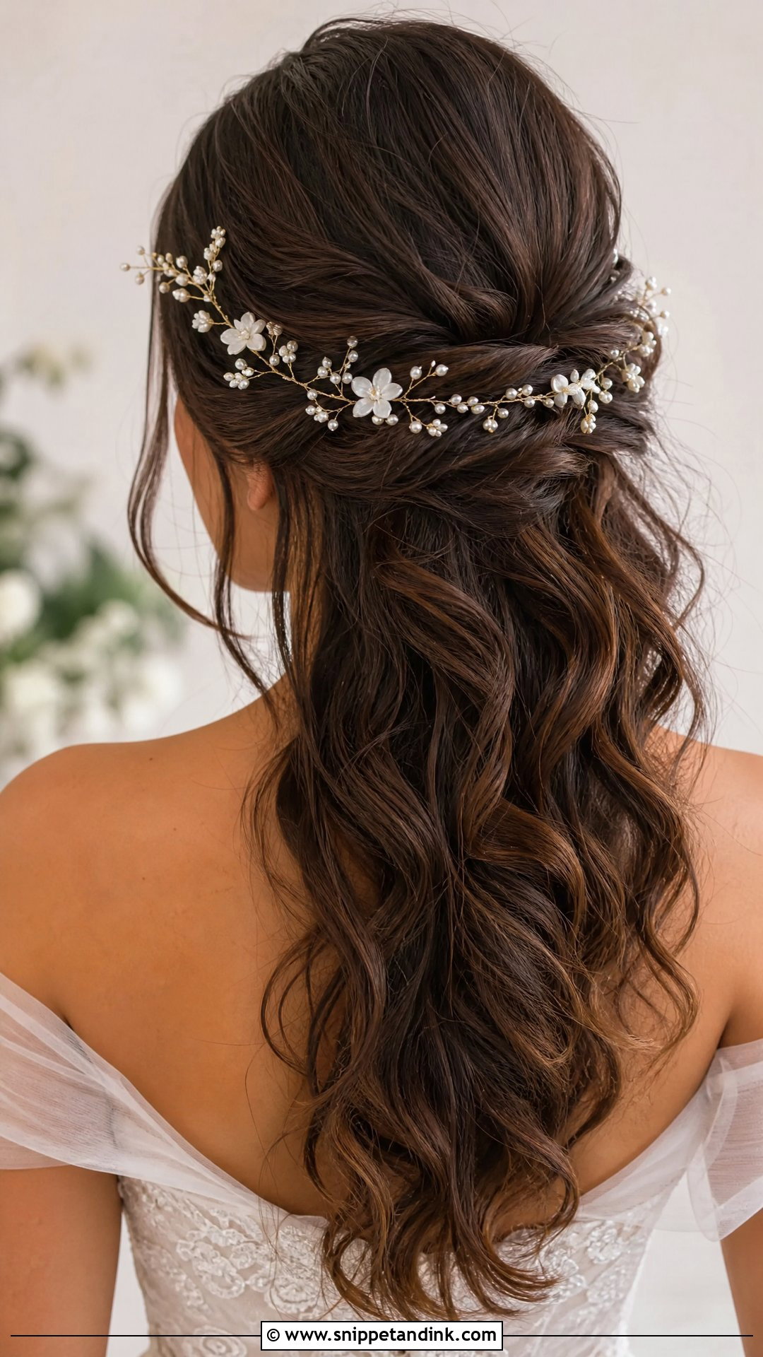 Bridal Floral Hair Vine - Snippet and Ink - 15 Floral Hair Accessories Brides