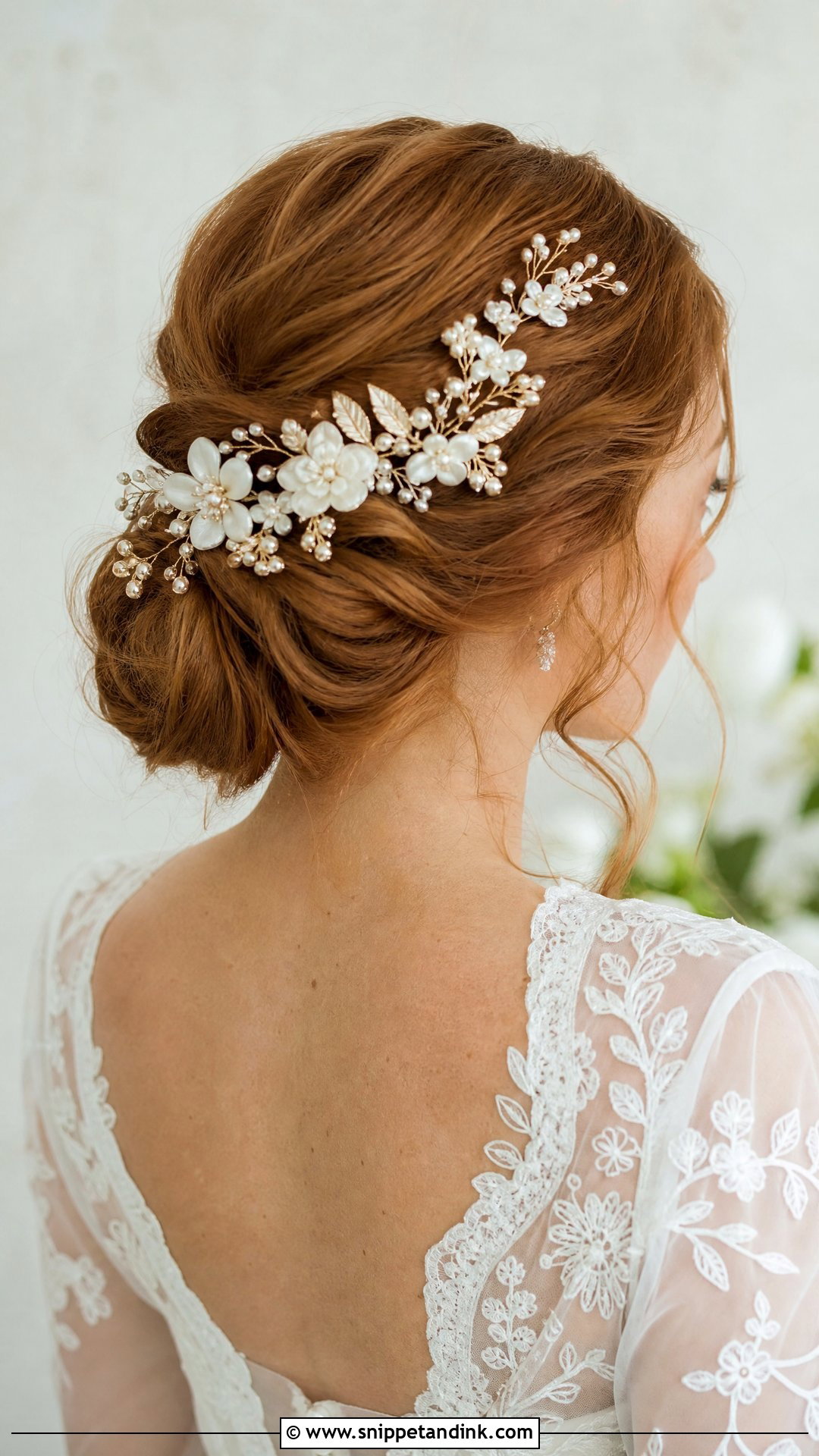 Bridal Floral Headpiece - Snippet and Ink - 15 Bridal Hair Ornaments