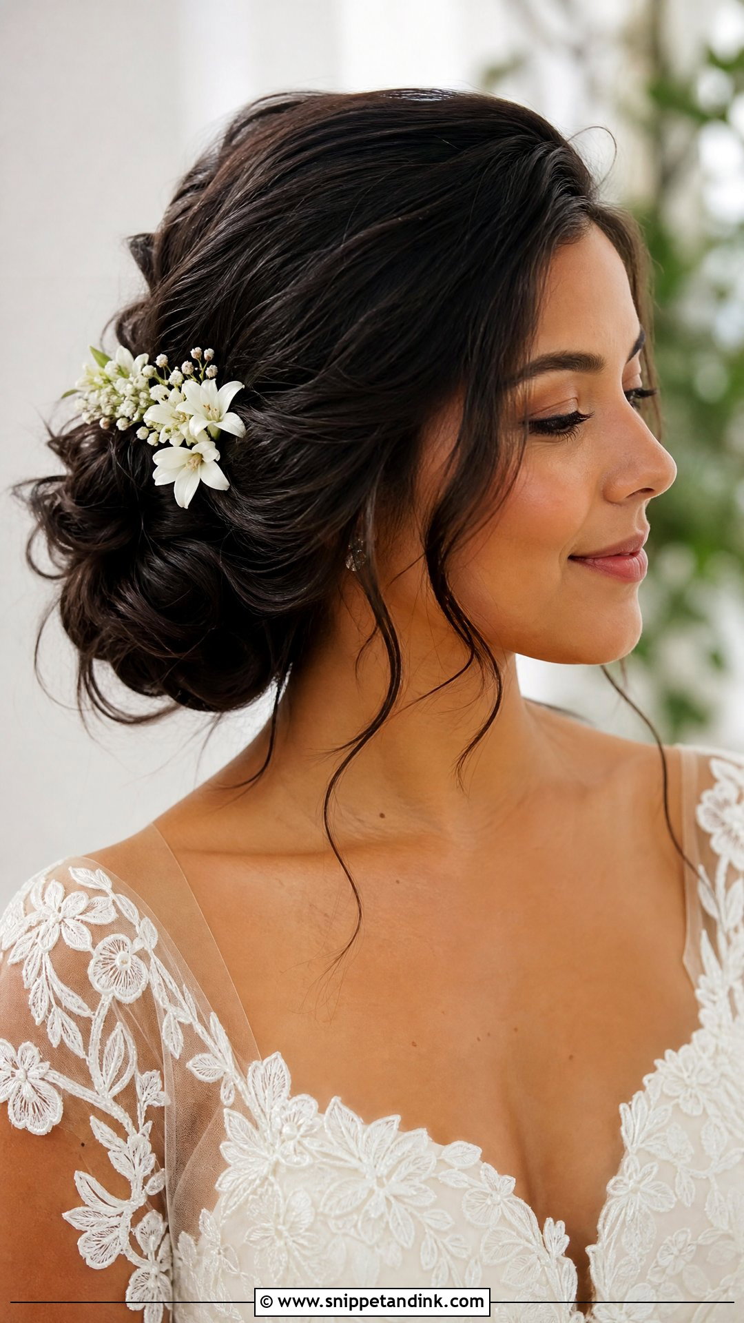 Bridal Floral Updo - Snippet and Ink - 20 Trending Bridal Hairstyles 2025