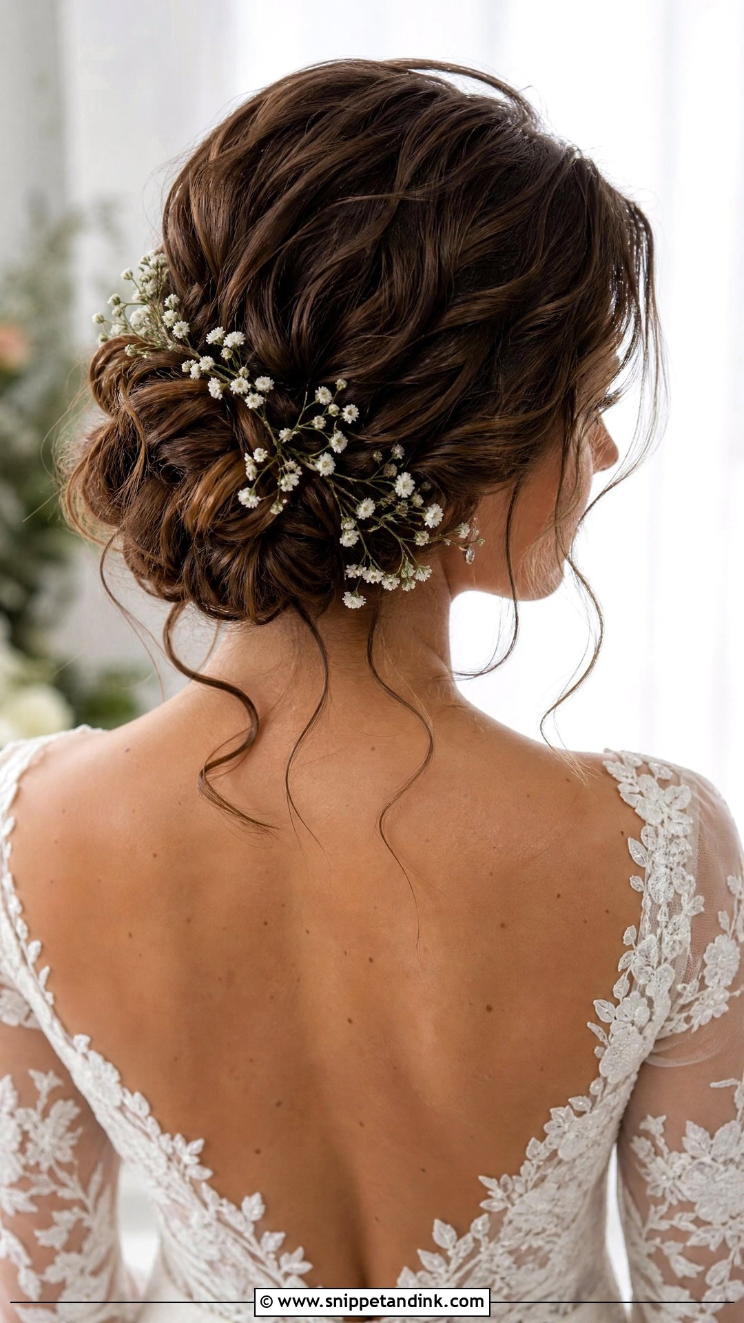 Bridal Floral Updo For Medium Hair - Snippet and Ink - 15 Bridal Hairstyles for Medium Hair