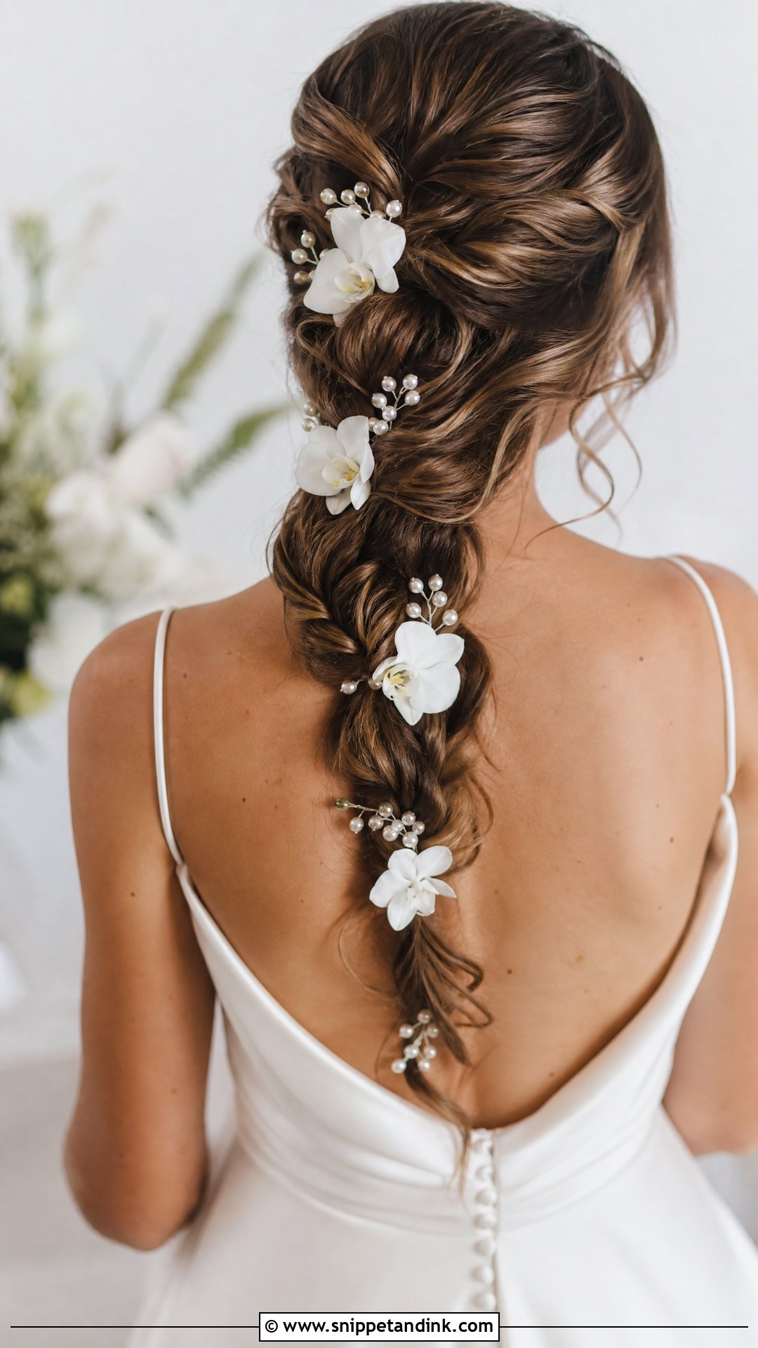 Bridal Flower Braid - Snippet and Ink - 15 Bridal Flower Hairstyles