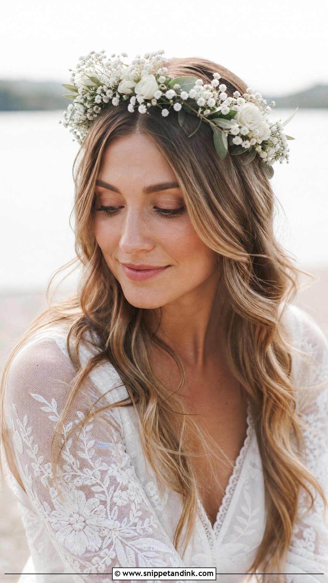 Bridal Flower Crown - Snippet and Ink - 15 Bridal Flower Hairstyles