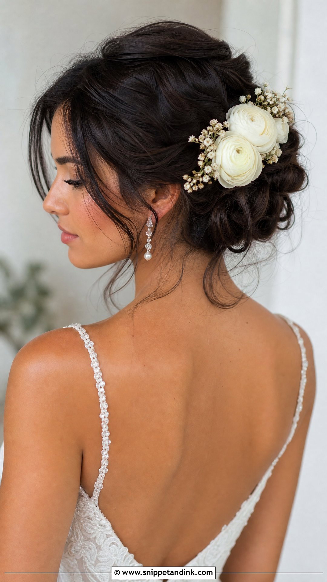 Bridal Flower Updo - Snippet and Ink - 15 Bridal Flower Hairstyles