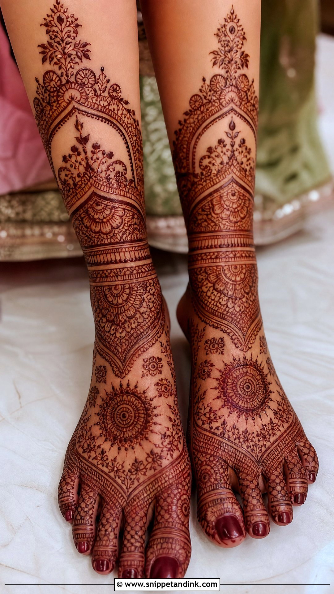 Bridal Foot And Leg Mehndi Design - Snippet and Ink - 25 Bridal Leg Mehendi Mehndi Design Ideas