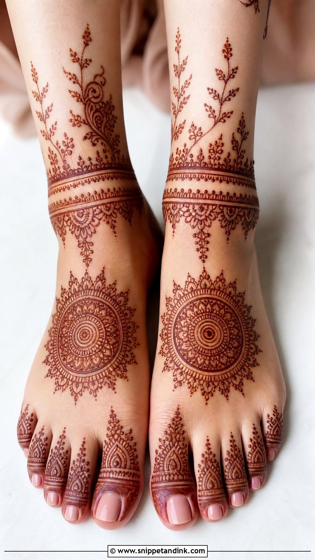 Bridal Foot Mehndi Design - Snippet and Ink - 20 Bridal Mehndi Latest Design Ideas