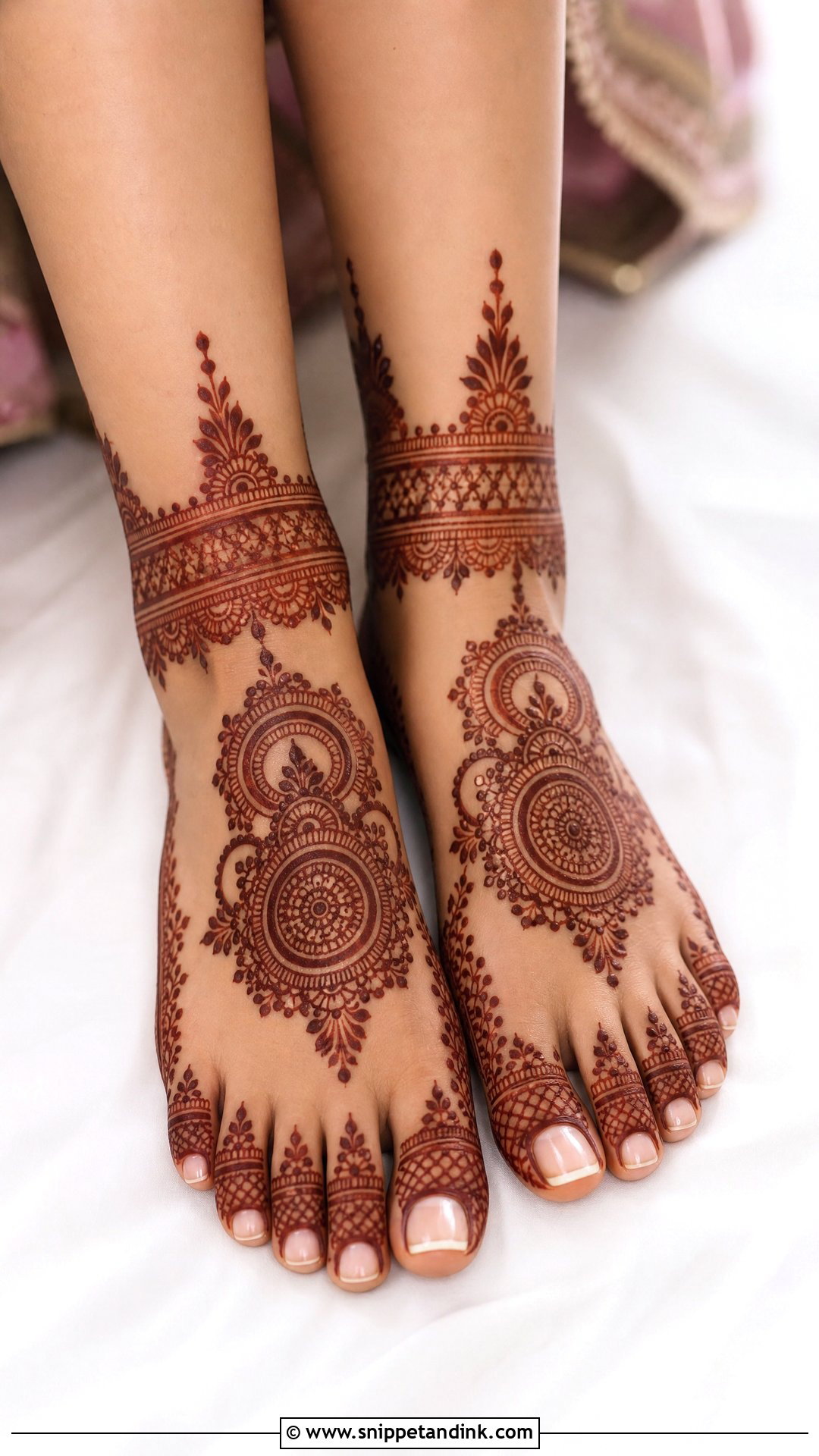 Bridal Foot Mehndi Design - Snippet and Ink - 30 Bride Mehndi Designs