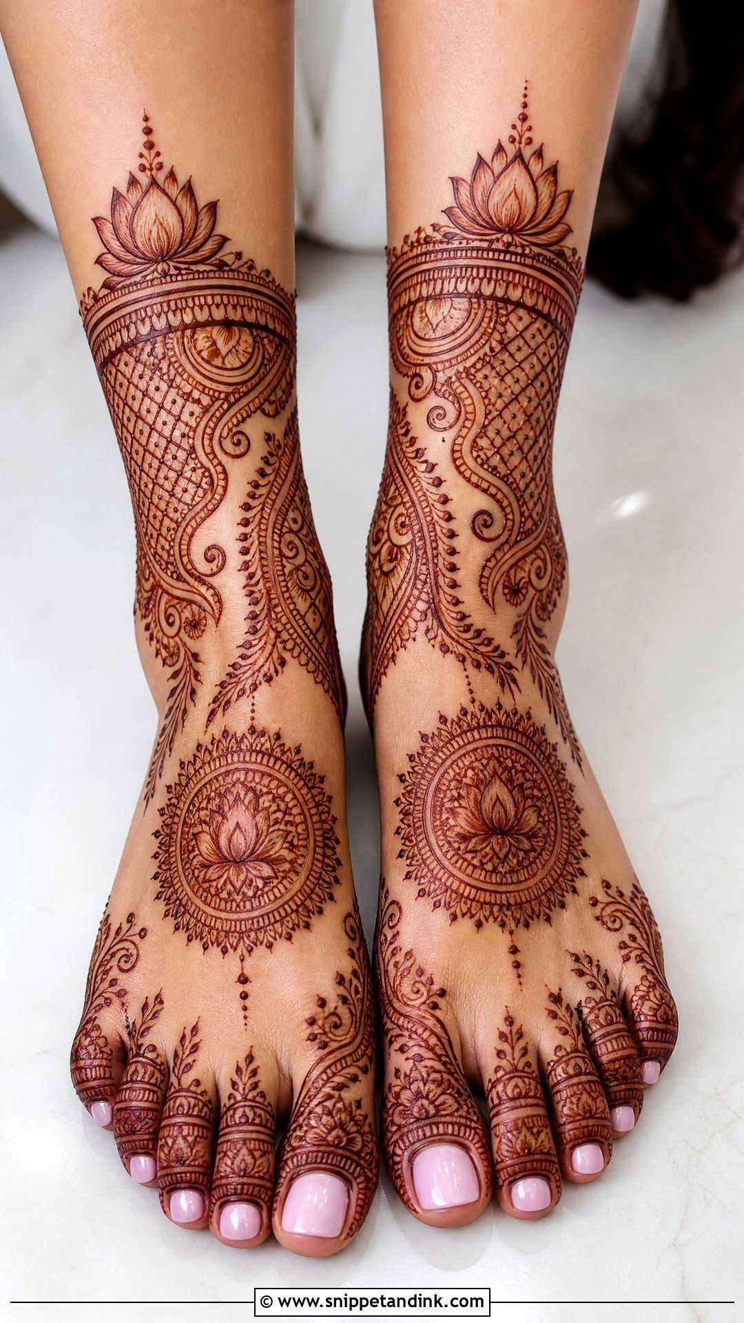 Bridal Foot Mehndi Design - Snippet and Ink - 30 Mehndi Designs for Bride