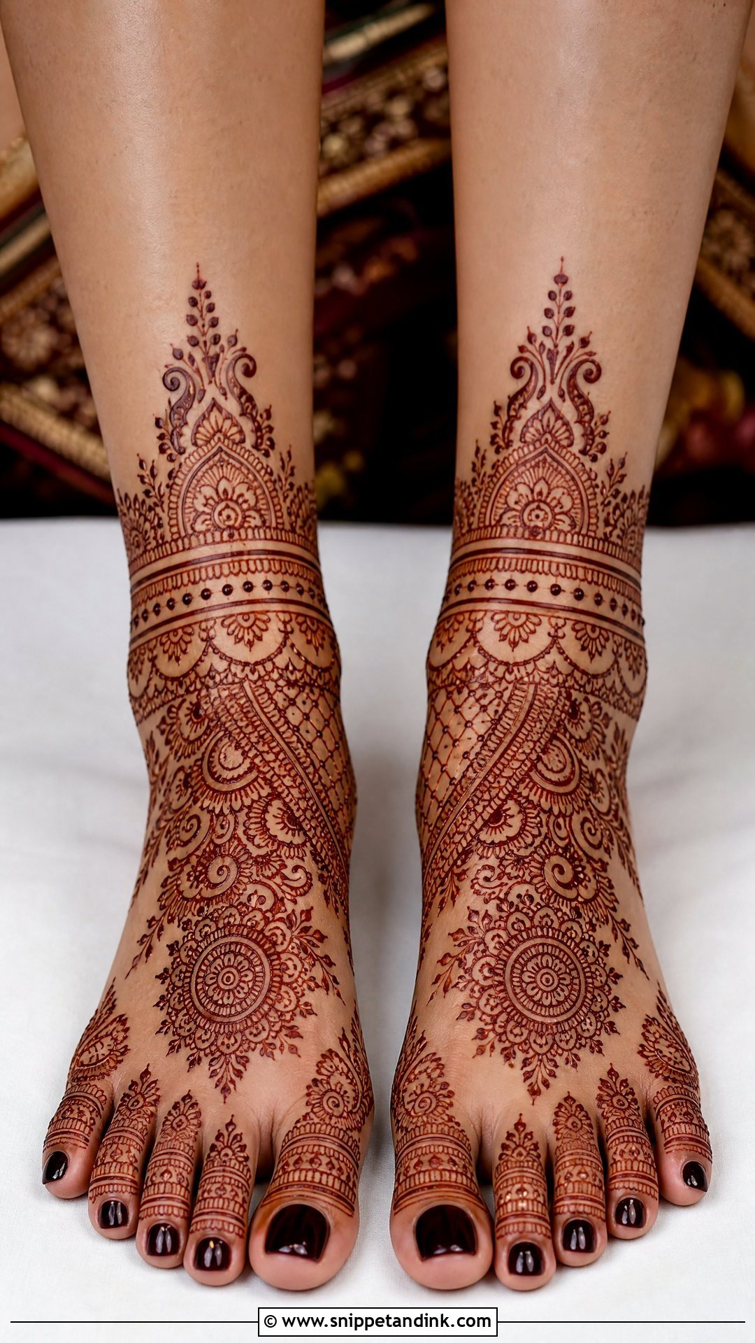 Bridal Foot Mehndi Design - Snippet and Ink - 25 Mehndi Designs for Wedding