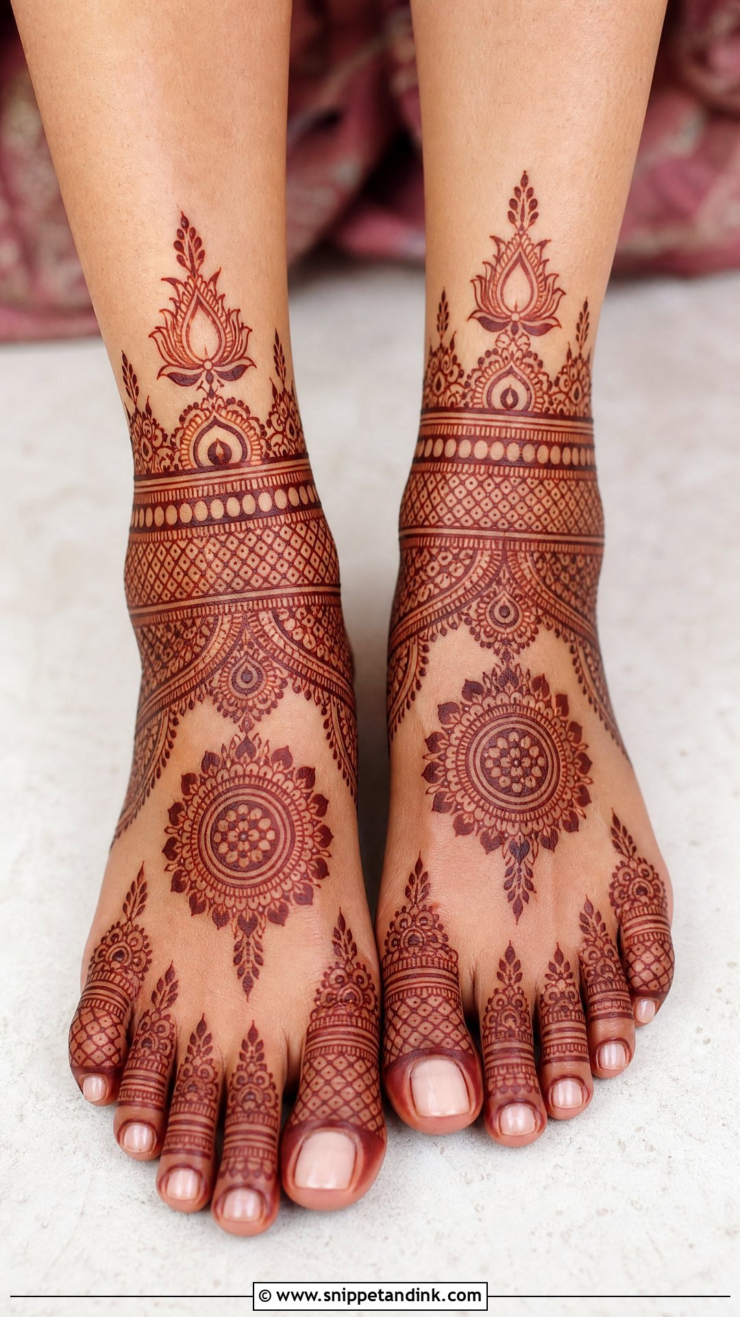 Bridal Foot Mehndi Design - Snippet and Ink - 25 Wedding Mehndi Mehandi Design for Bride Ideas