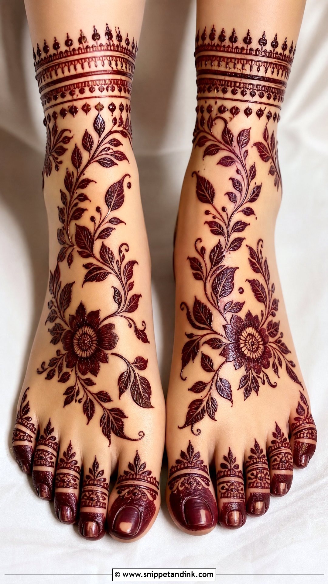Bridal Foot Mehndi For Muslim Bride - Snippet and Ink - 25 Bridal Foot Mehndi Designs