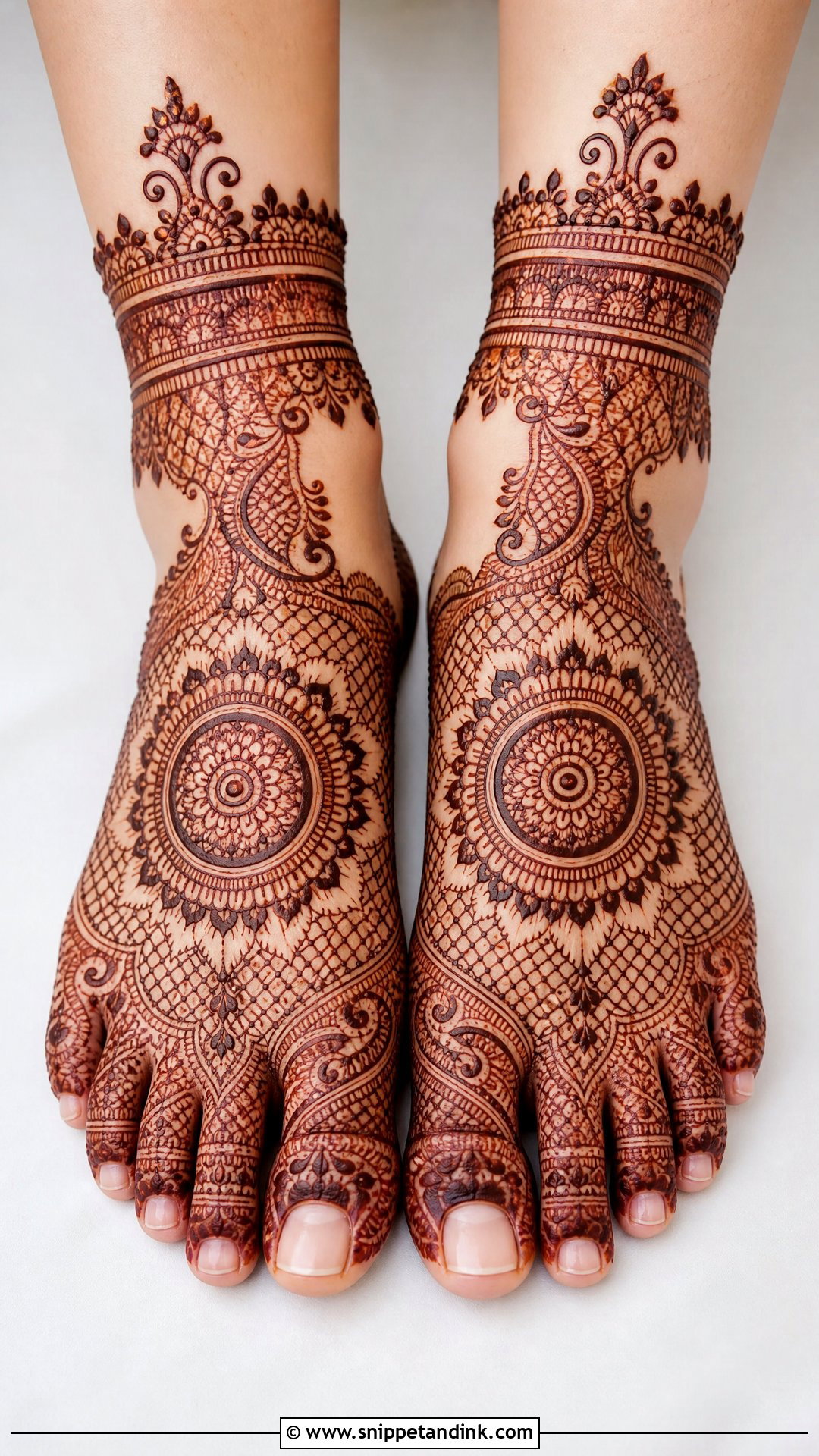 Bridal Foot Mehndi For Wedding Photos - Snippet and Ink - 25 Bridal Foot Mehndi Designs